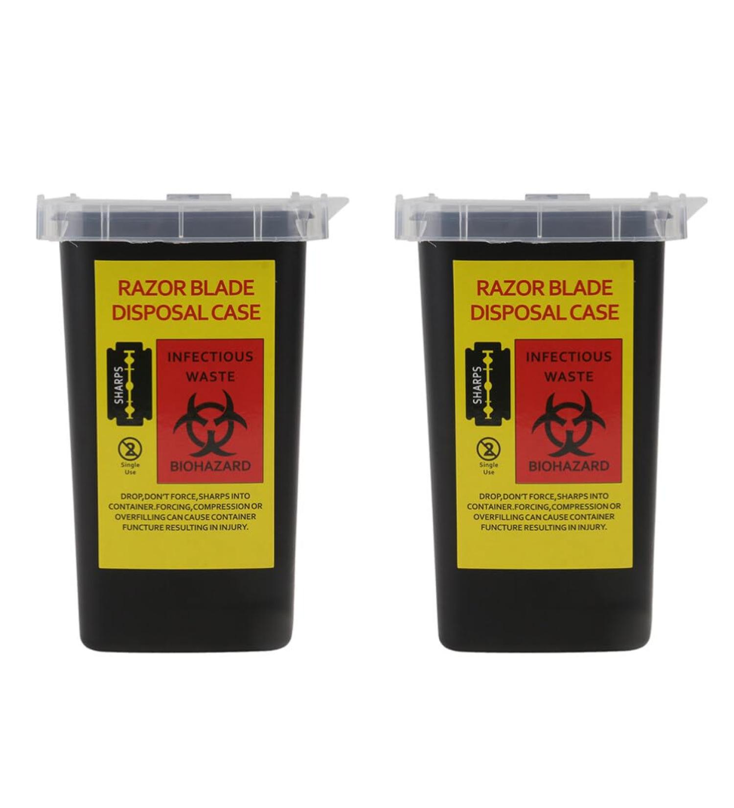 Healeved 2pcs Shaving Recycling Bin Dispenser - Eco-Friendly Barbershop Accessories for International Shipping - Buy Online on GoSupps.com