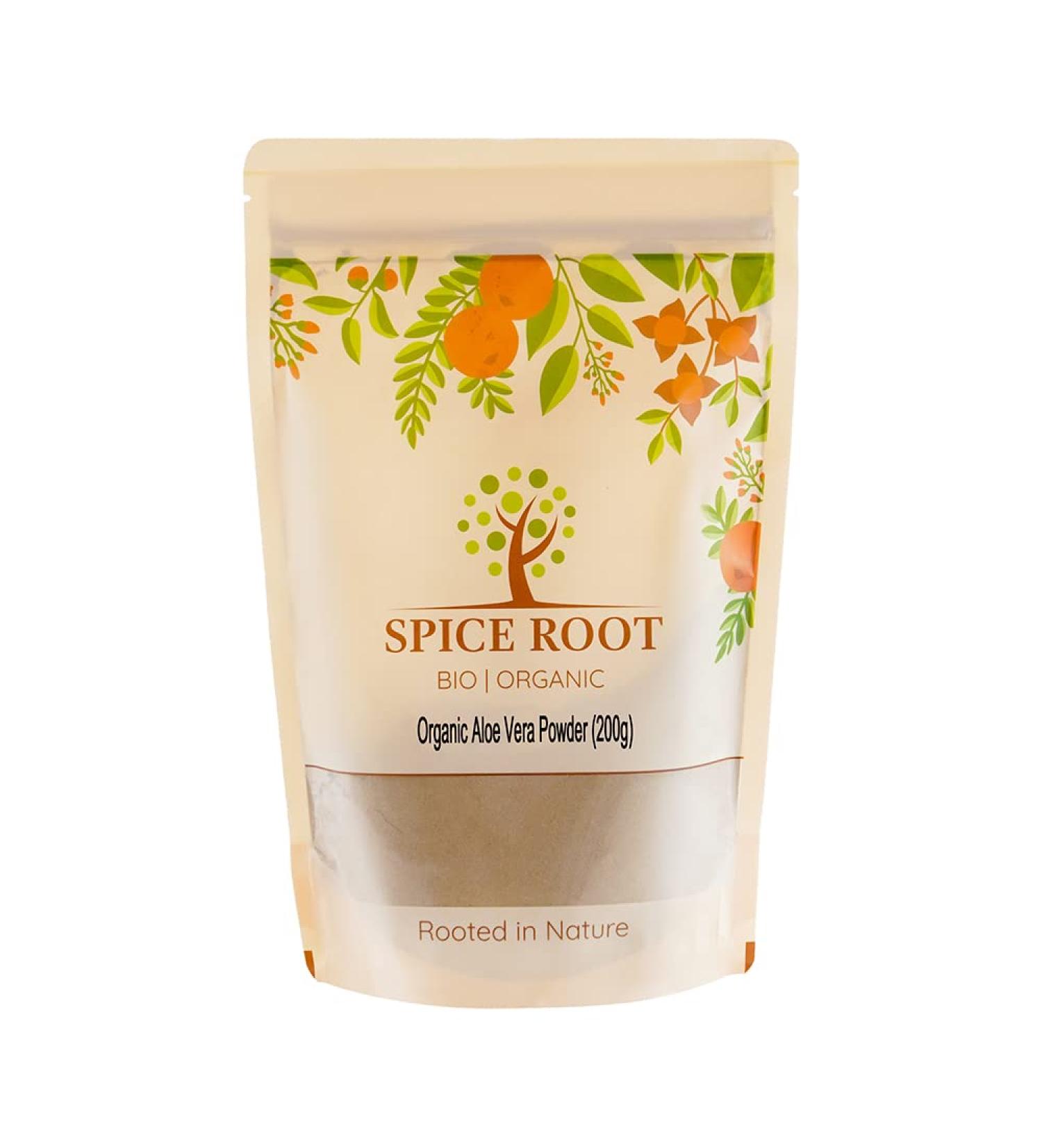 Certified Organic Aloe Vera Powder 200g - Premium Quality for Skin and Hair - Buy Online on GoSupps.com