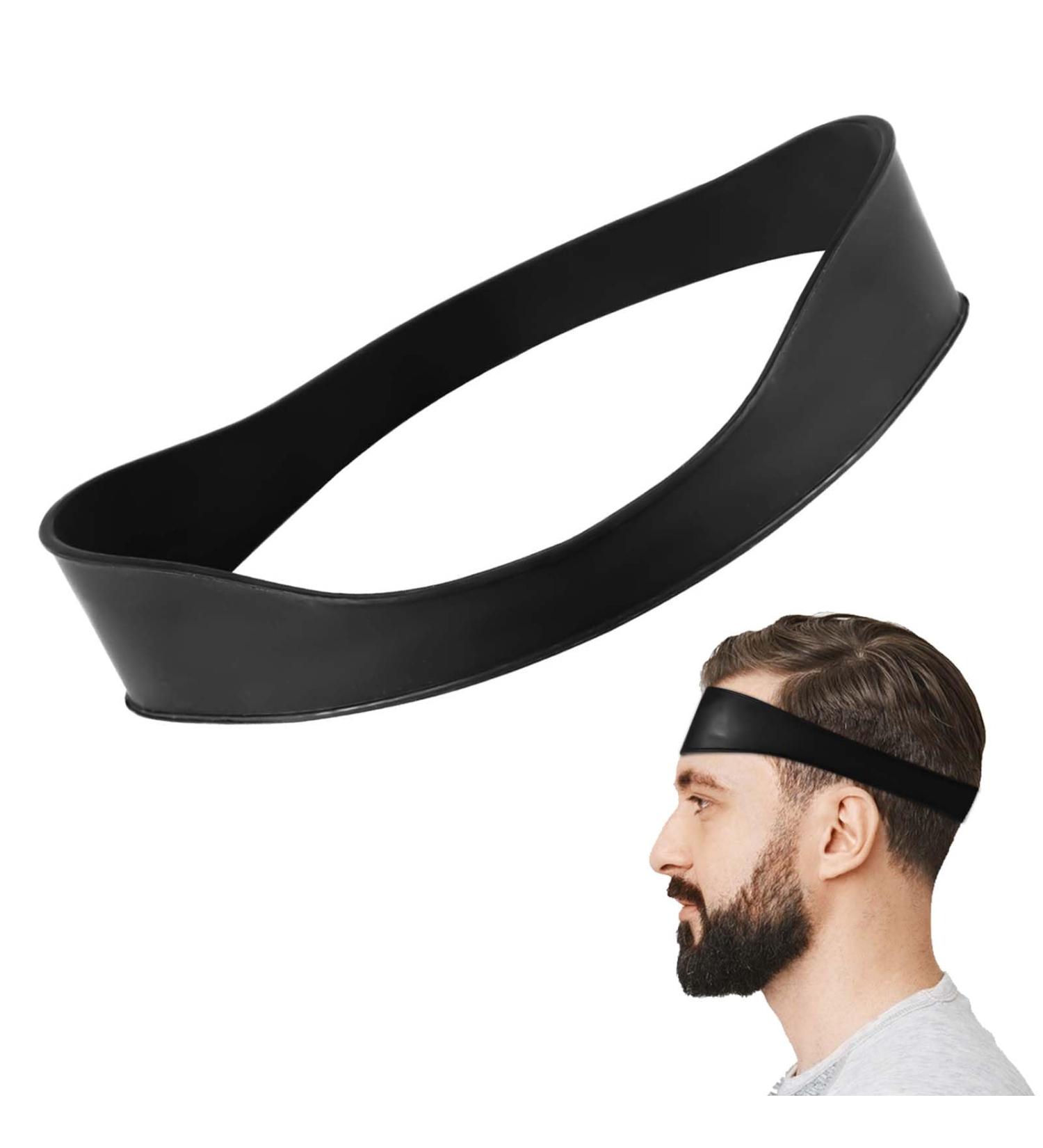 Neckline Shaving Template and Hair Trimming Guide Curved Silicone Band Haircut Haircut Band for DIY Home Haircuts Silicone Haircut Band with Softness and Elasticity Hair Trimming Tool for Man - Buy Online on GoSupps.com