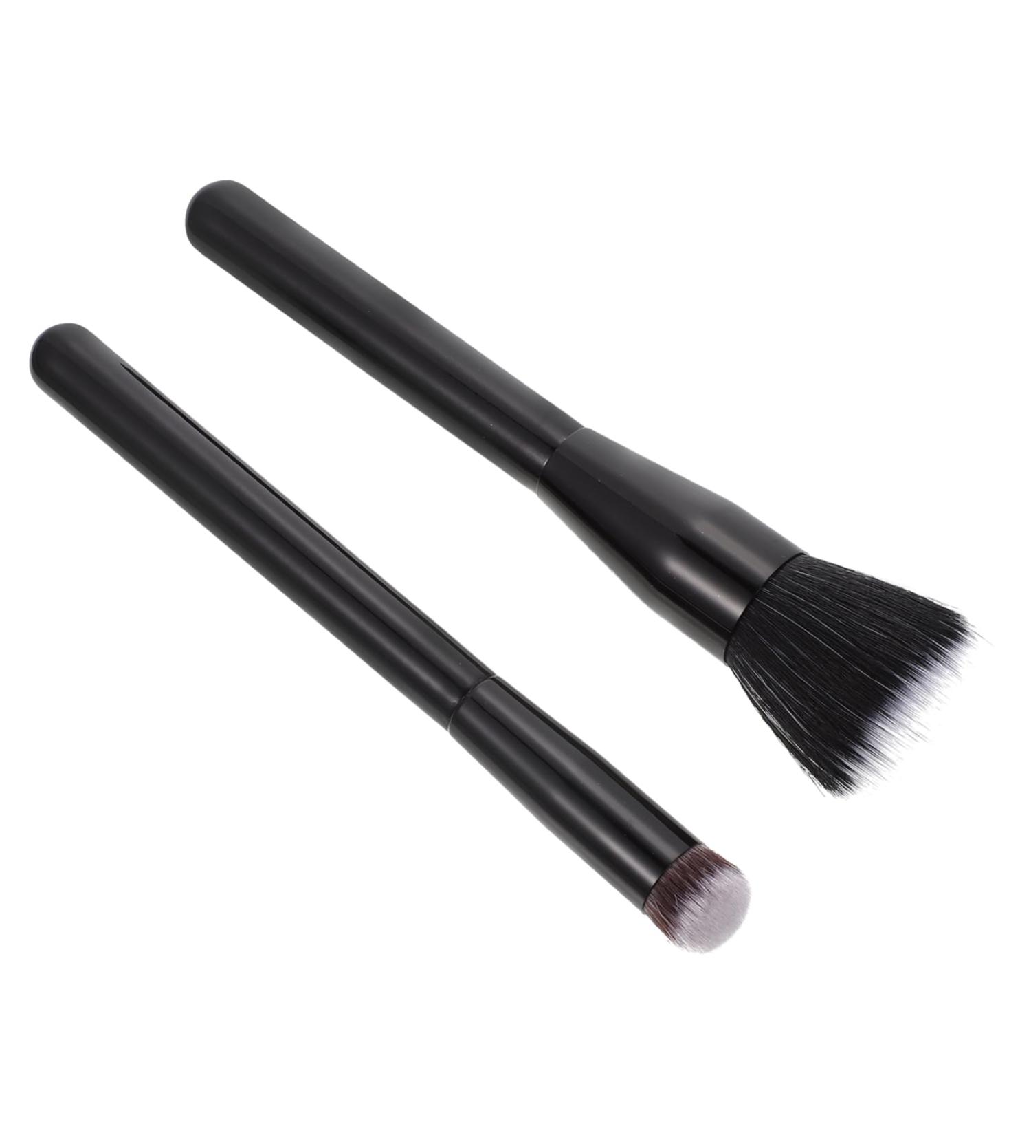 Healeved 2 Pcs Highlight Brush Makeup Brush Creme Blush Double-fiber Makeup Brush Artificial Fiber - Buy Online on GoSupps.com