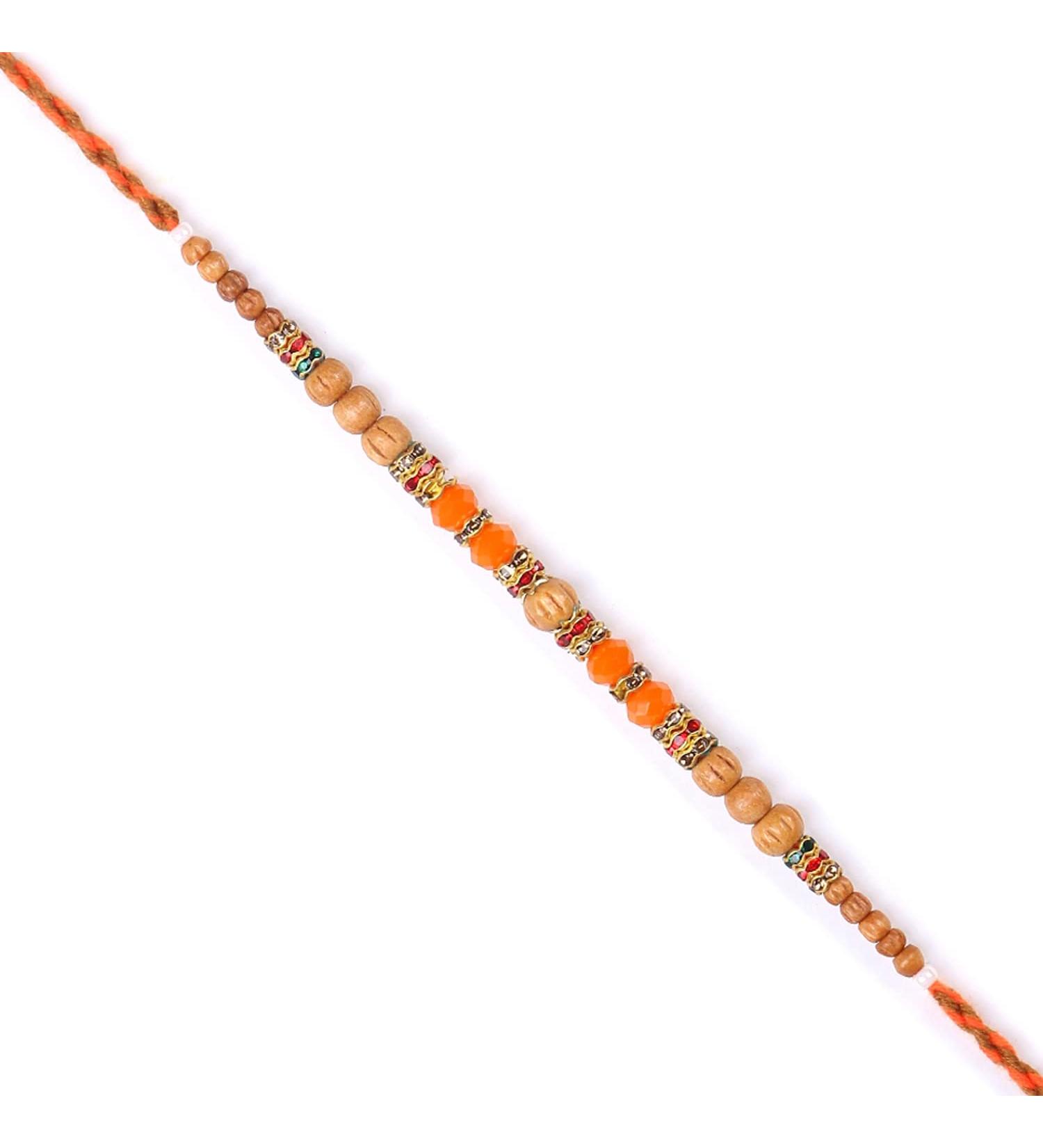 Ghasitaram Gifts Rakhi for Brother Rakhis Online - 6493 Fancy Thread Rakhi Single Rakhi Only - Buy Online on GoSupps.com