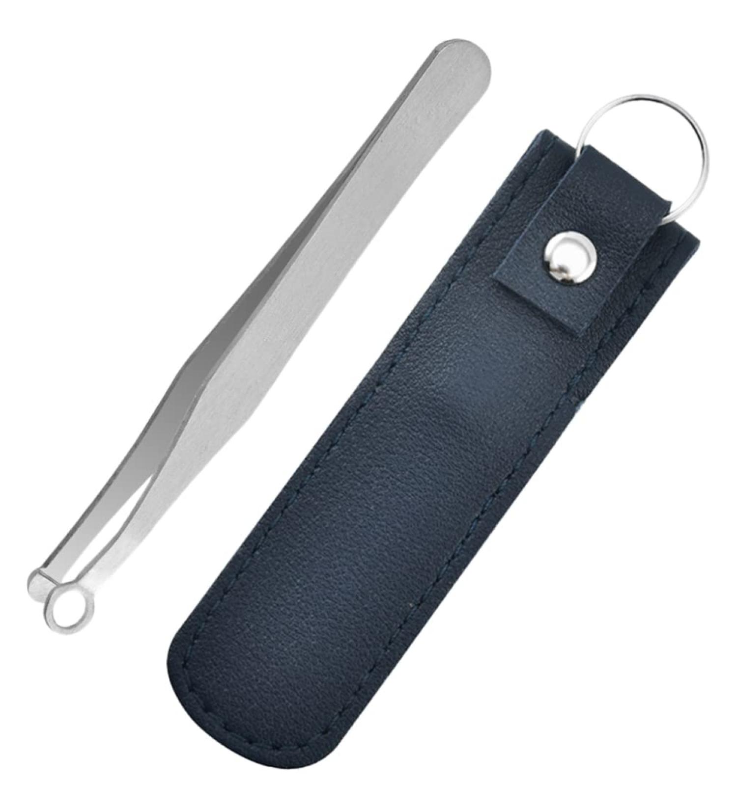 Beavorty Round Nose Hair Trimmer Set - Stainless Steel Nose Tweezers & Eyebrow Scissors for Men | Precision Nose Hair Removal - Buy Online on GoSupps.com