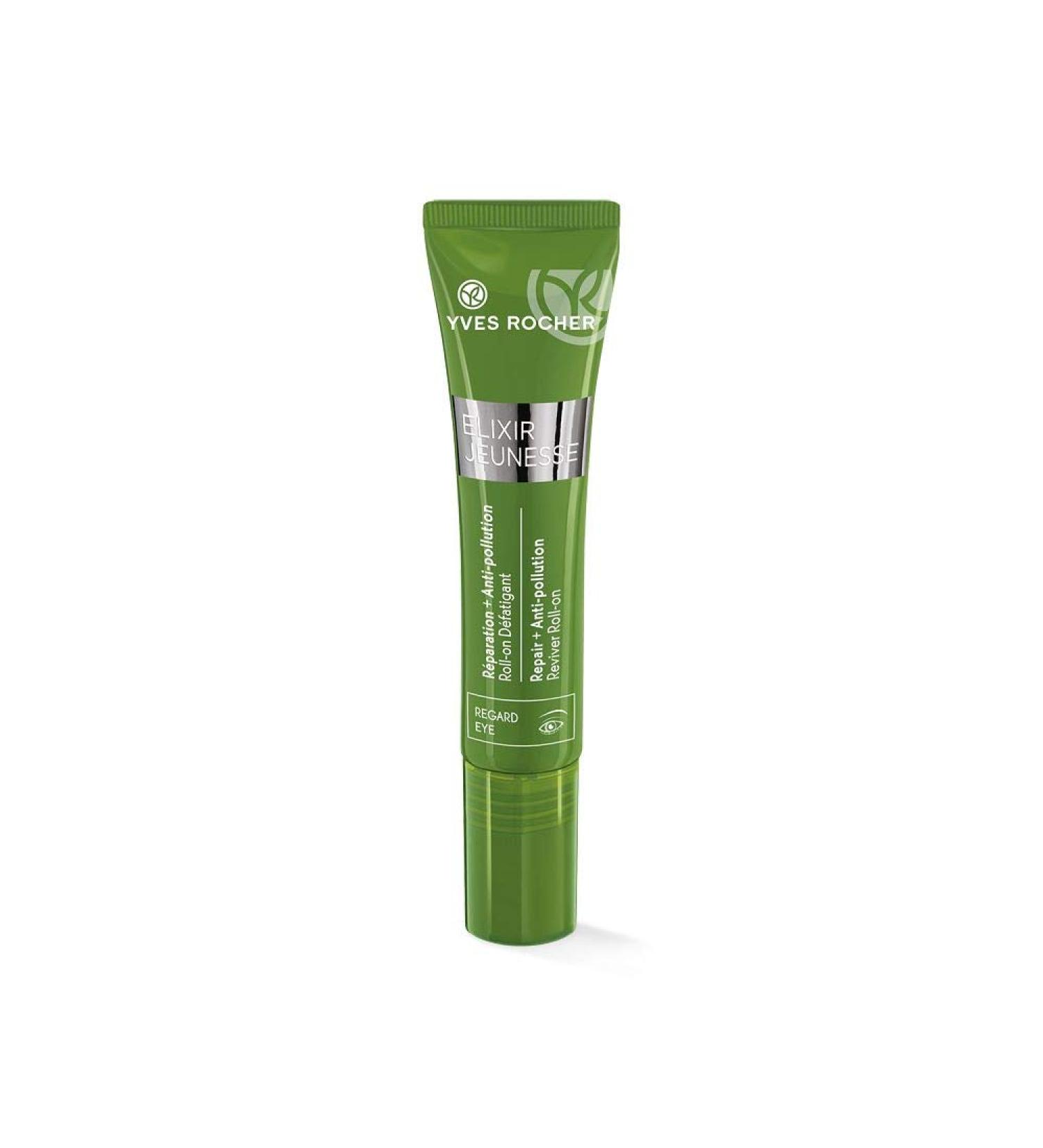 Yves Rocher Elixir Jeans Rollon antifatigue eye gel rollon detox & repair protection against environmental influences 1 x tube of 15 ml - Buy Online on GoSupps.com