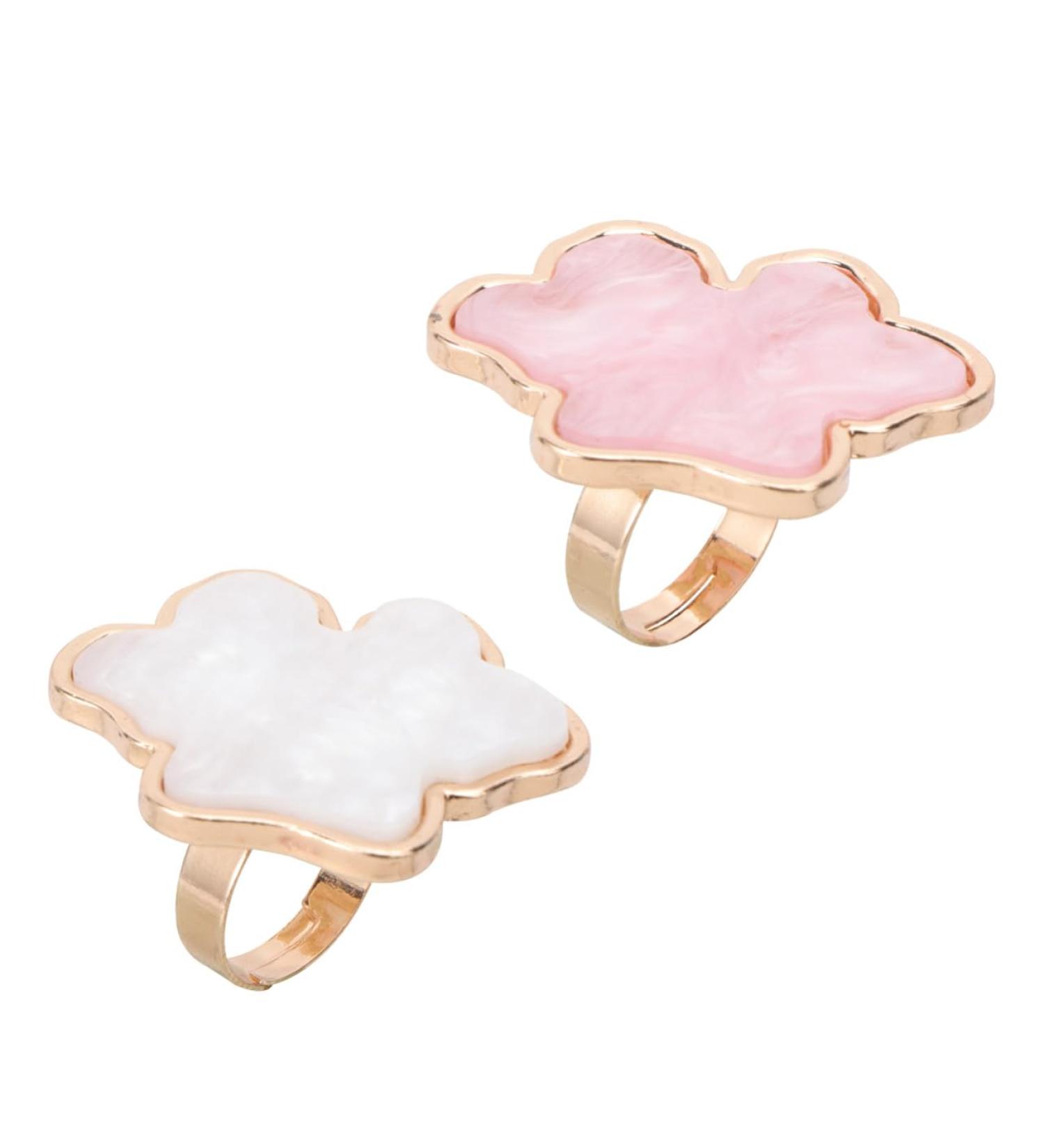 Cabilock 2 pi ces Palette Ongles Anneau pour Nail Art Palette M langeuse Portable R sine Blanche et Rose Outil Cr atif pour Maquillage Cosm tique et D coration DIY - Buy Online on GoSupps.com