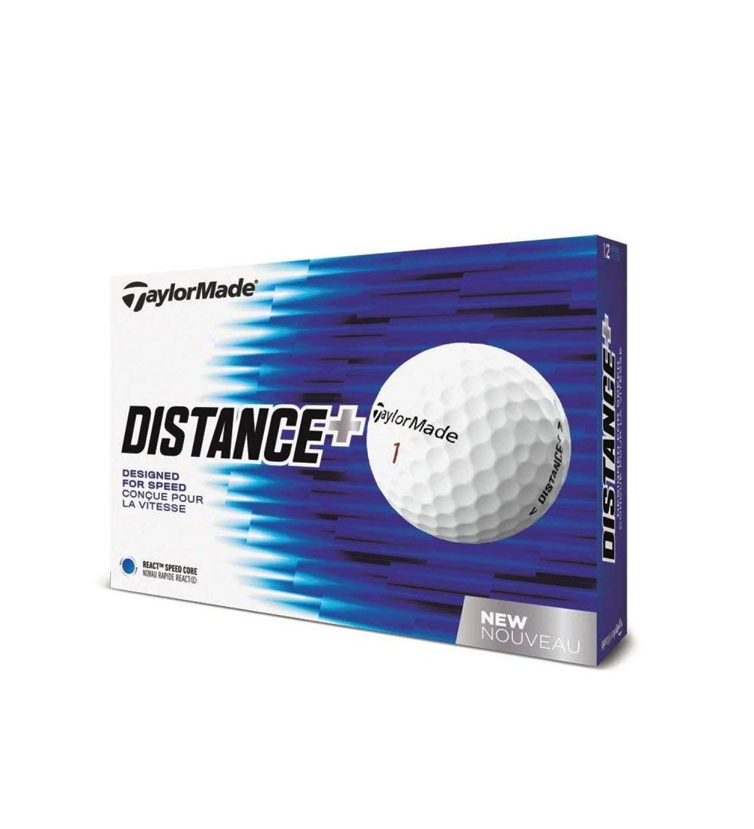 TaylorMade Distance Plus Golf Balls - One Dozen - Buy Online on GoSupps.com