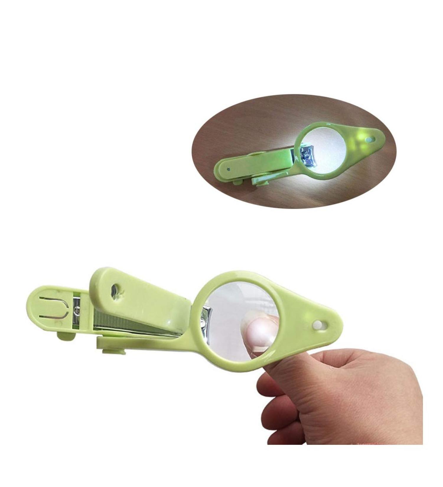 sakd Nail Clipper with Magnifying Glass LED Light Magnifier Kids Baby Childrens Nail Clippers Manicure Fingernail Toenail for Newborn Infant Elderly - Buy Online on GoSupps.com