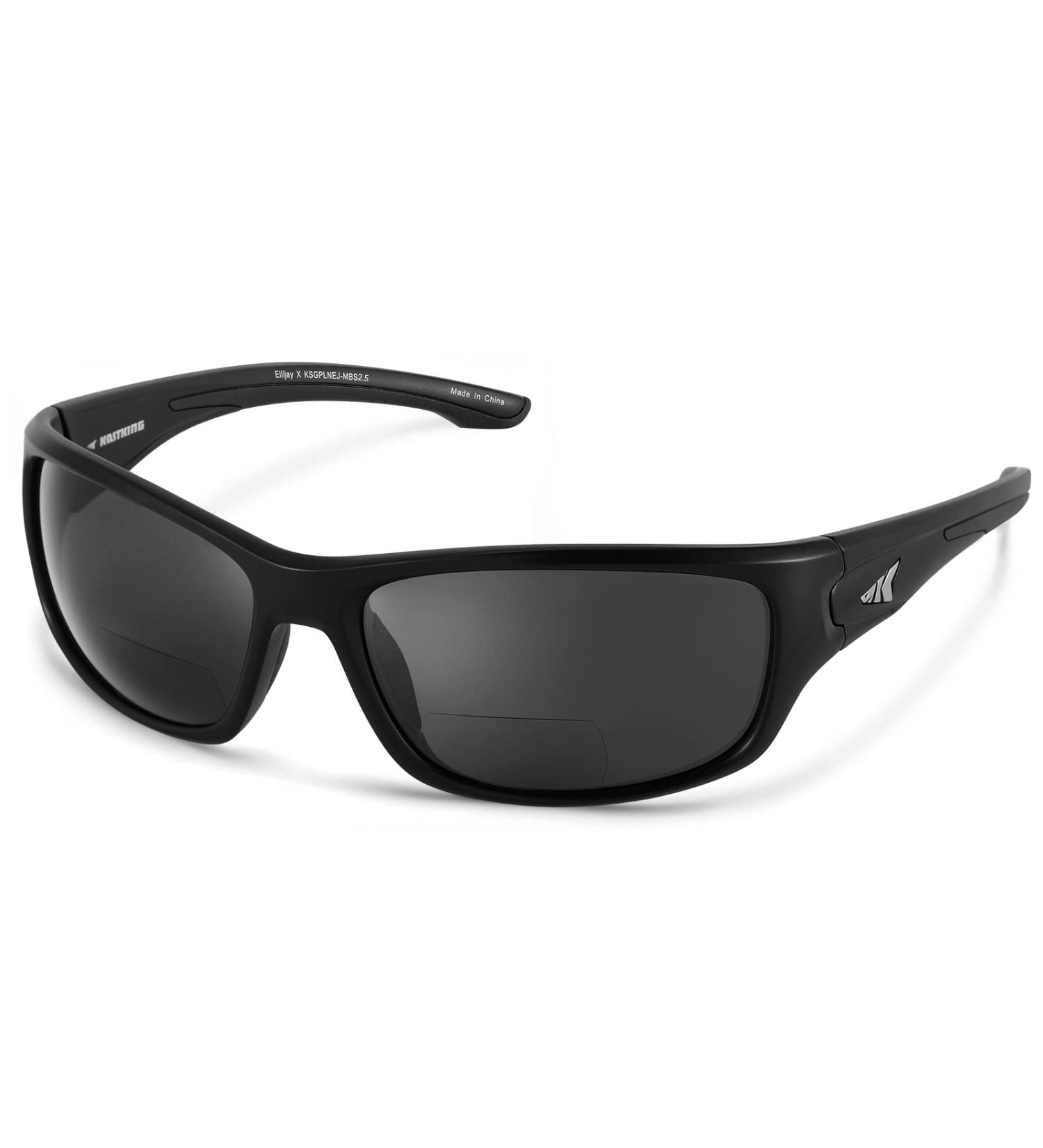 KastKing Ellijay Bifocal Polarized Sunglasses Matte Black Frame, Smoke Lens, +2.00 Magnification - Buy Online on GoSupps.com