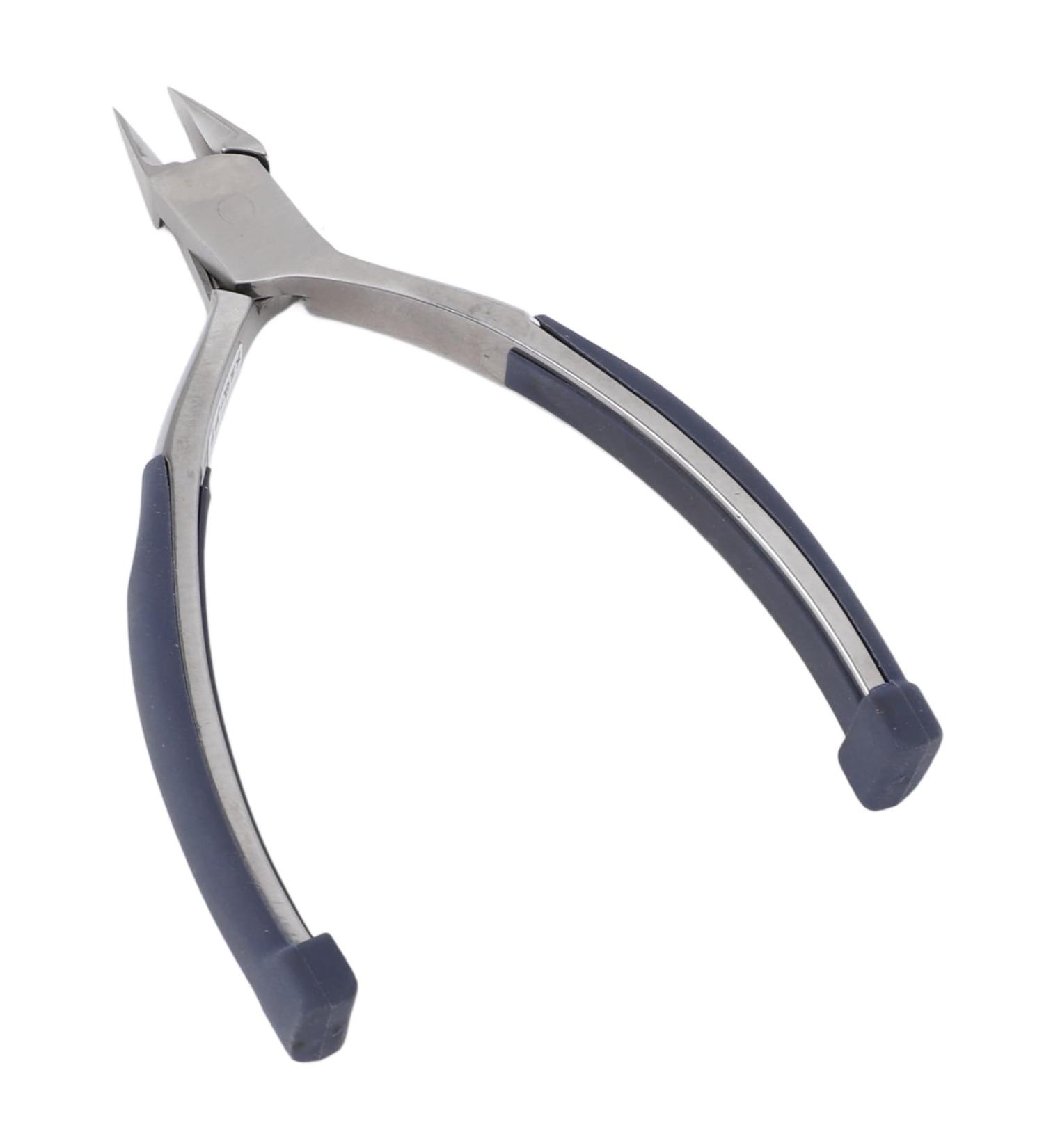 Cuticle Trimming Nipper Stainless Steel Dead Skin Remover Clipper Easy to Use for Manicure with Power Plier Suitable for Nail Art Accessories Rubber Grip - Buy Online on GoSupps.com