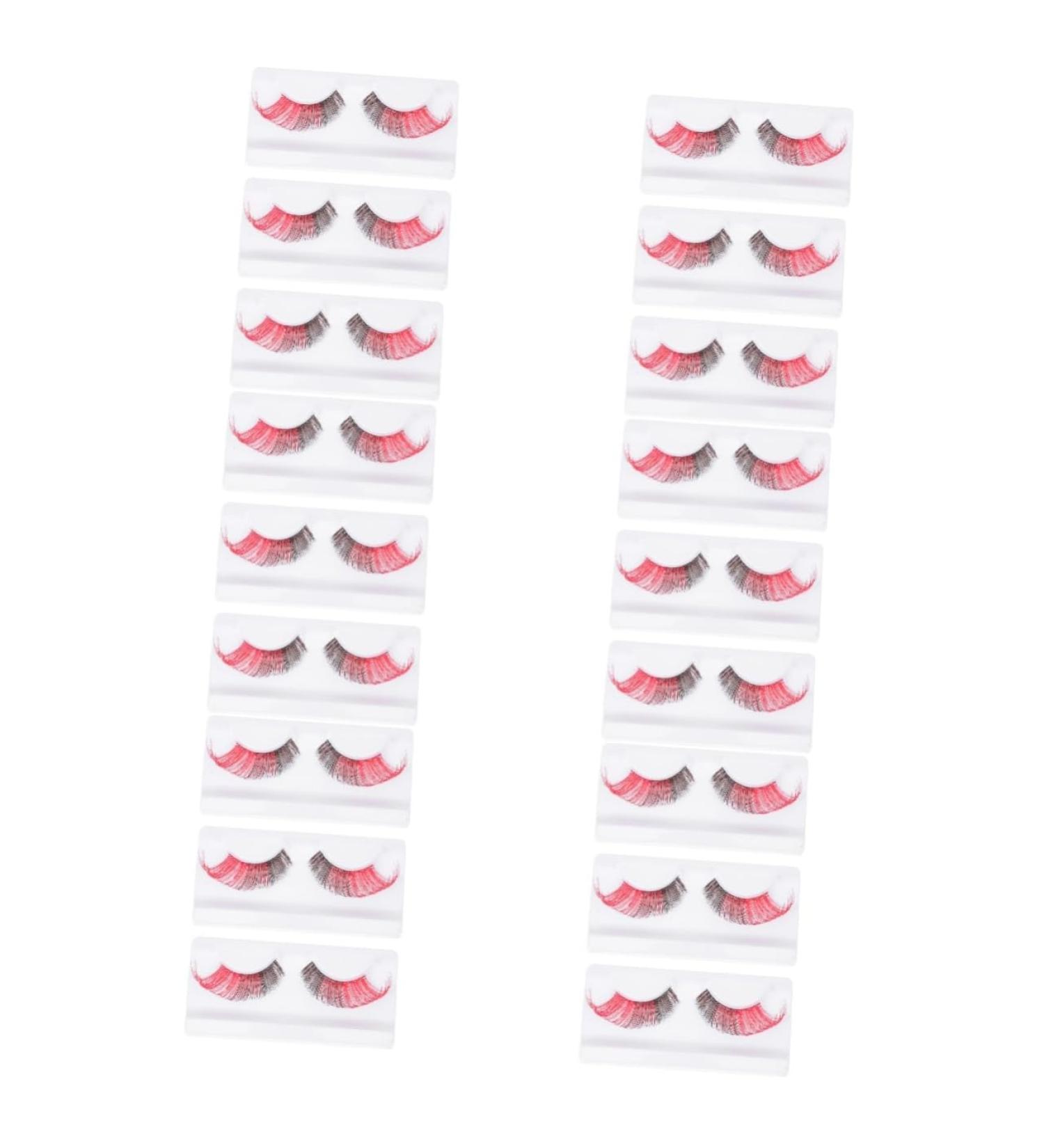 minkissy 18 Pairs Halloween False Eyelashes Long False Eye Lashes Vivid Eyelashes Party Eyelashes Women False Eyelash Reusable Artificial Eyelashes Unique Imported Fiber Miss Decorate - Buy Online on GoSupps.com