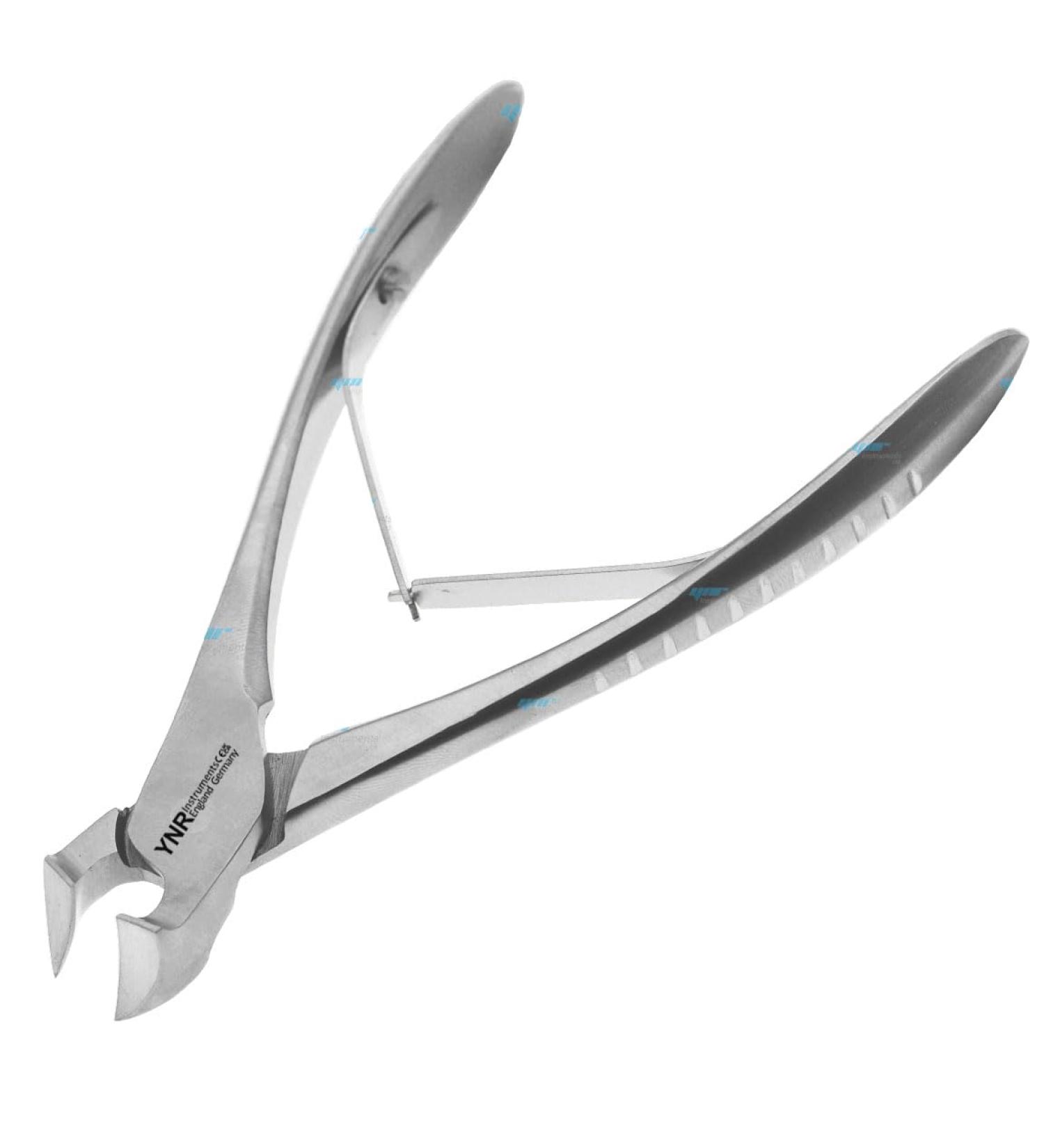 Toenail Clippers by YNR Instruments England Podiatry Tool German Forged Cantilever Head Cutter Nail Nippers to Cut Thick Toe Nails - Hospital Grade - 13cm - Spring - Buy Online on GoSupps.com