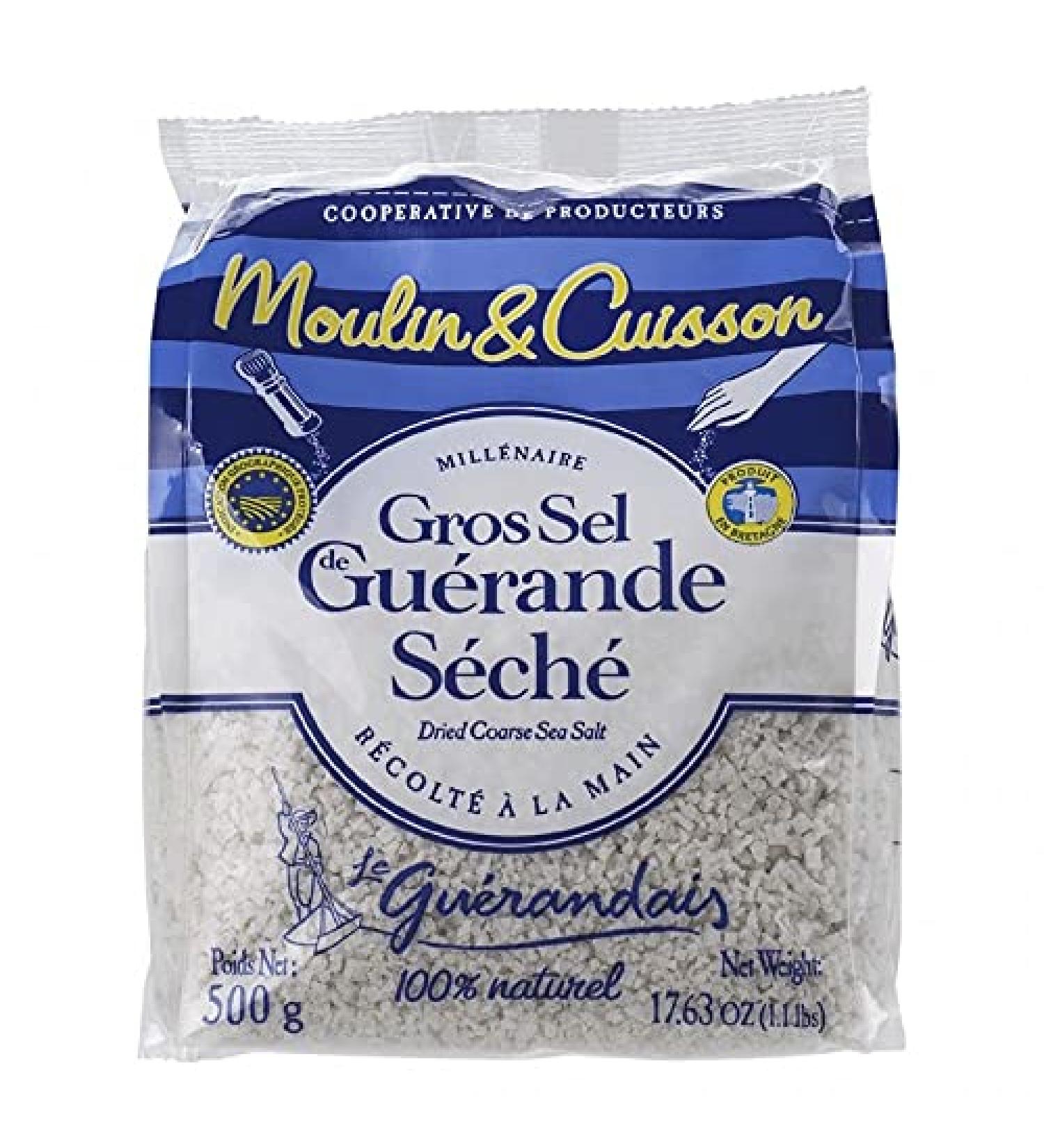 Le Guérandais Coarse Salt from Guérande Dried Harvested by Hand 500g (lo