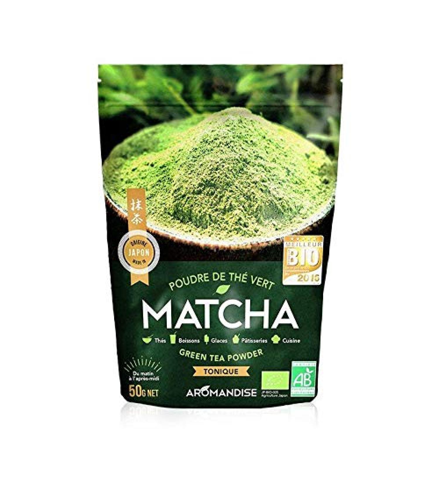  Aromandise Organic Japanese Matcha Green Tea Powder 50g - Buy Online on GoSupps.com