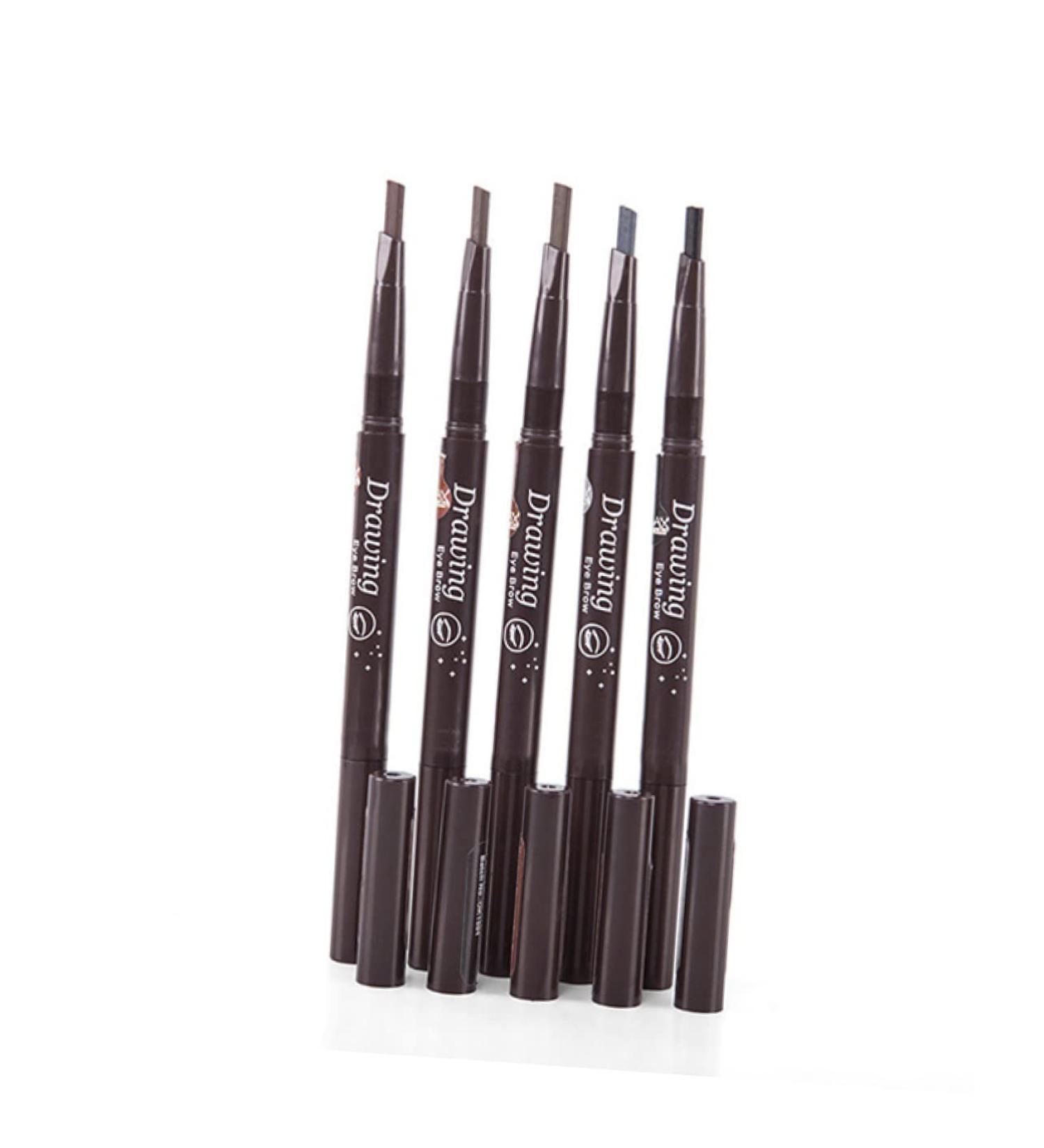 FOMIYES Eyebrow Pencils 2 in 1 Eye Brush Set Auto-for Eye Brow Long Lasting Makeup (Grey) Brow Pencil 1 count (Pack of 1) As Shown - Buy Online on GoSupps.com