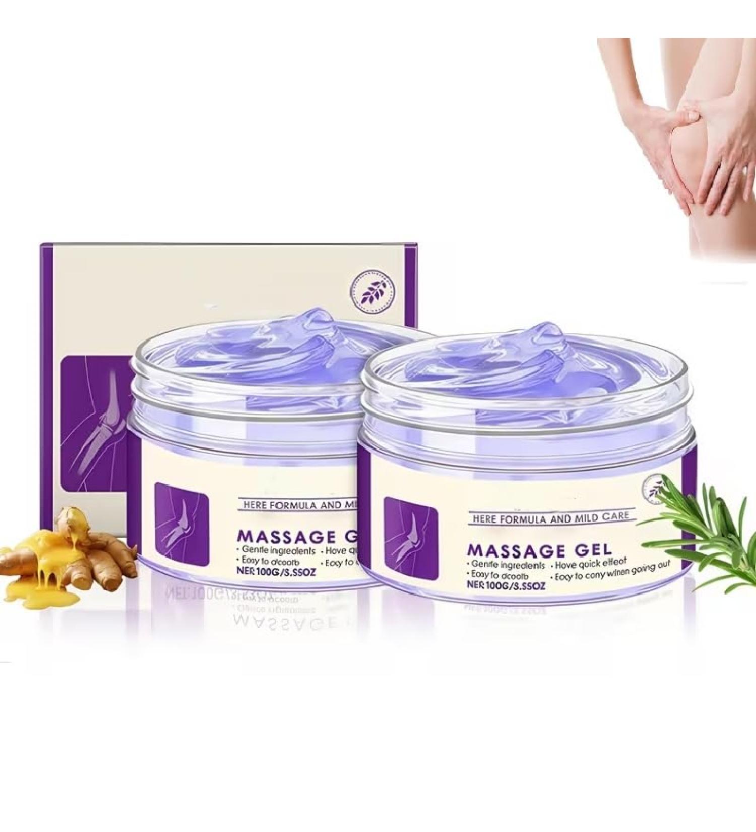 2 PCS Joint Gel Purple Gel Soothing Massage Cream Turmeric Extract Soothes for Knees Hands Lumbar Neck Feet and Shoulders Fast Hydration Non-Comedogenic Joint Activities Throughout The Body - Buy Online on GoSupps.com