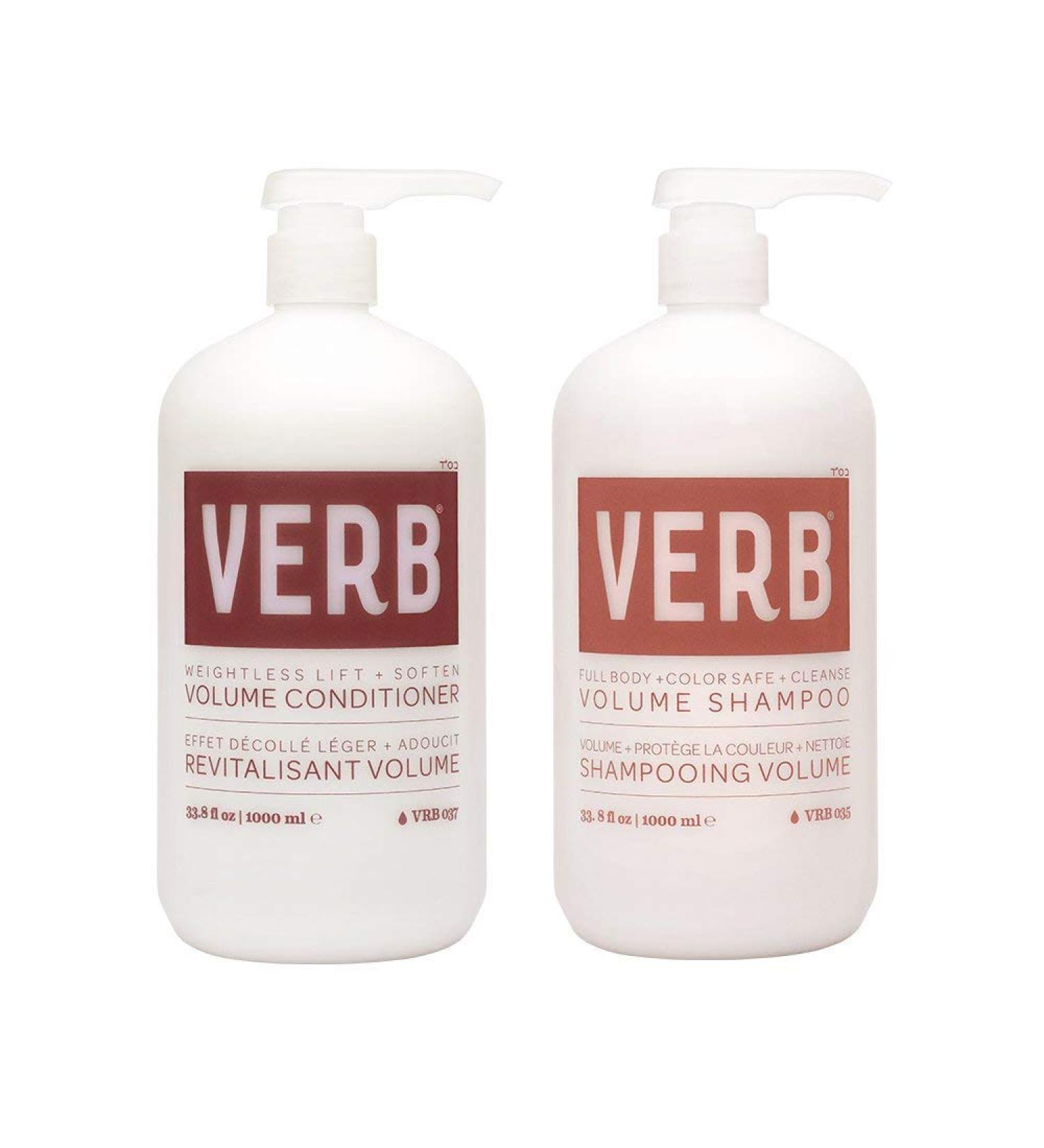 Verb Volume Shampoo + Conditioner Duo- 32 oz / 1 L (2 count) - Buy Online on GoSupps.com