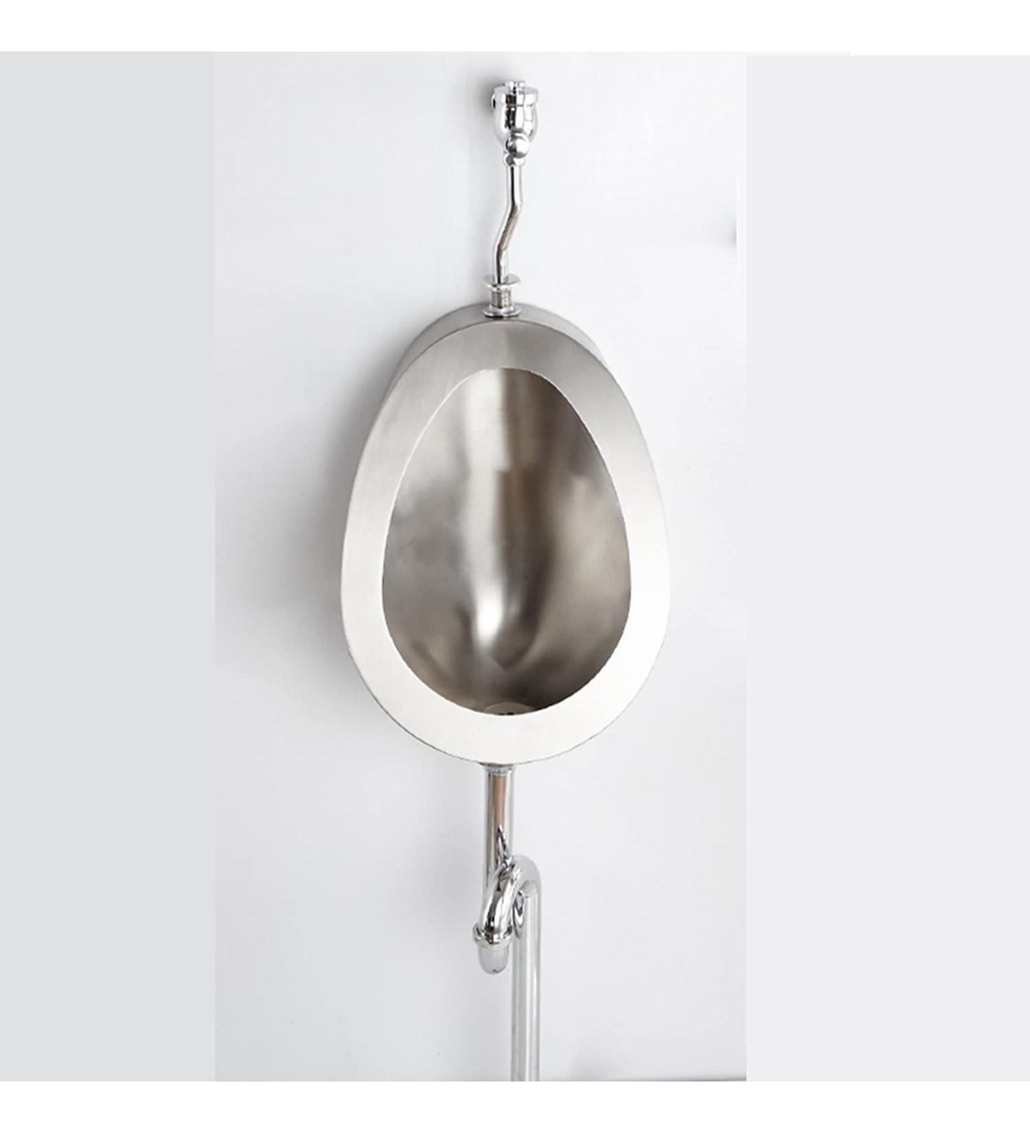 304 Stainless Steel Urinal Urinal Wall-Mounted Male Urinal Public Toilet Urinal Small Vertical Toilet Suitable for Home Hotel School - Buy Online on GoSupps.com