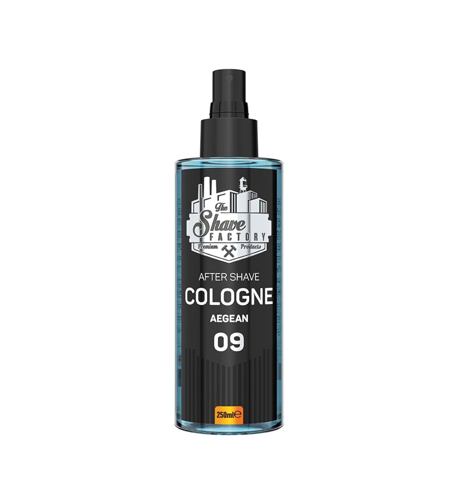 the shave factory After Shave Cologne Series (09 Aegean 250ml (8.45 fl. oz)) 09 Aegean 8.45 Fl Oz (Pack of 1) - Buy Online on GoSupps.com