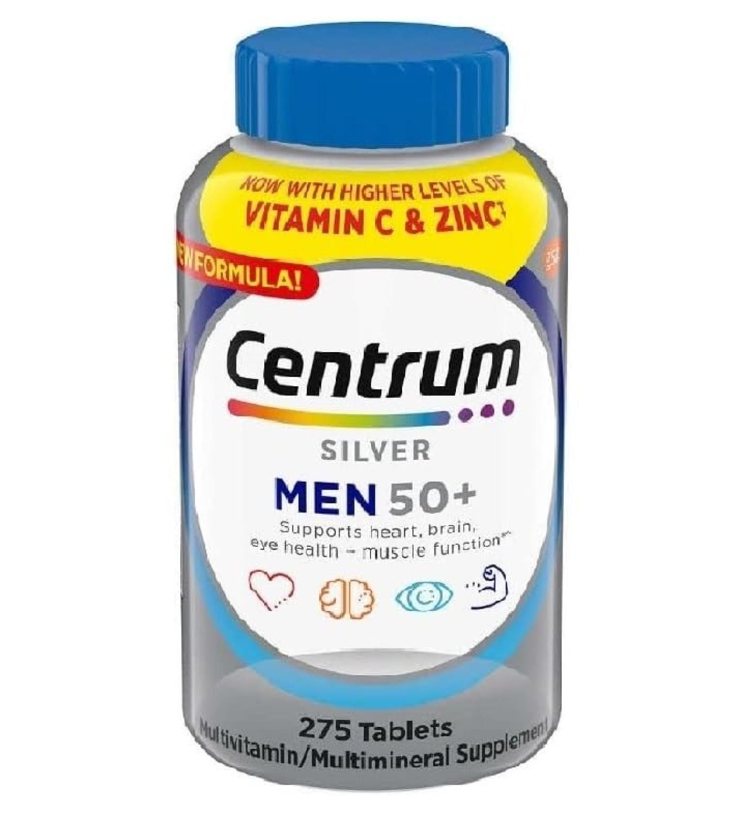 Centrum Silver Men 50+ Multivitamin 275 Tablets