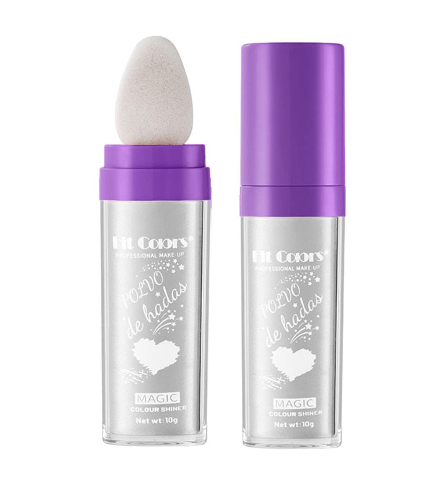 GL-Turelifes Fairy Stick Highlight Powder - Shimmer & Glow with Puff Fairy Bomb - 02 Charm Silver - Buy Online on GoSupps.com