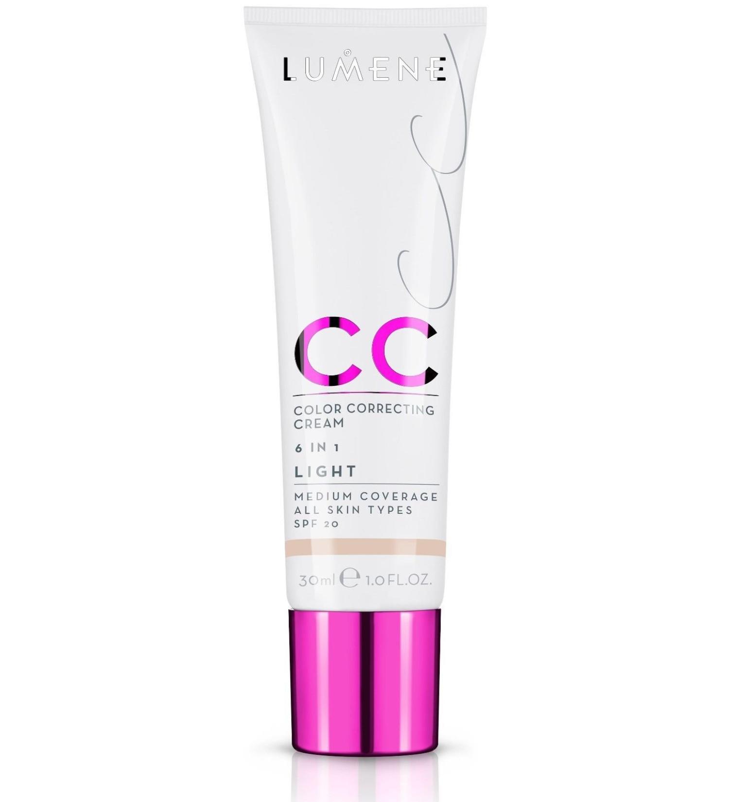 NEW Lumene CC Cream 6 in 1 Medium Coverage for all Skin Types SPF 20 Light