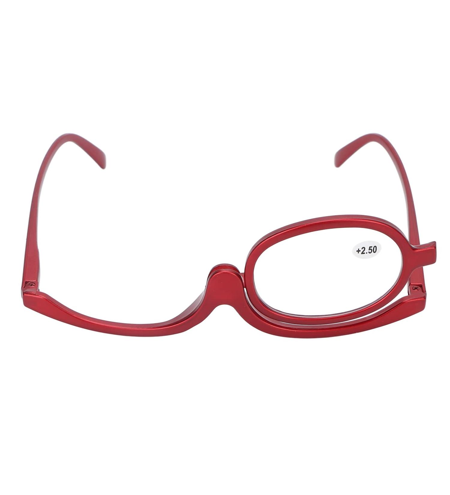 Shop Fashionable Magnifying Makeup Glasses for Women - Rotatable Red Design (+2.50 Magnification) | International Shipping Available - Buy Online on GoSupps.com
