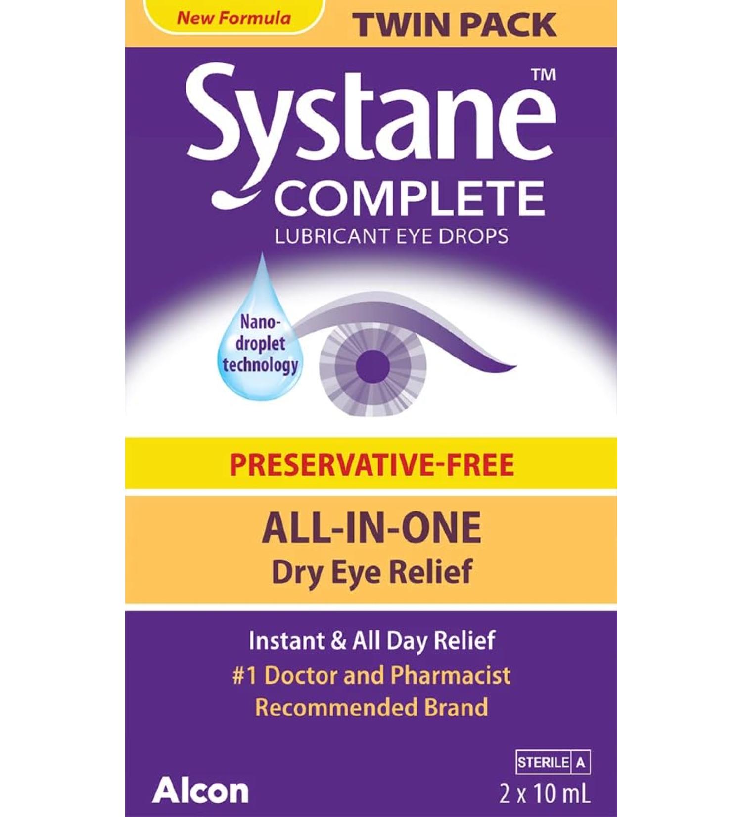 Systane Complete Preservative Free Twin 2x10 ml