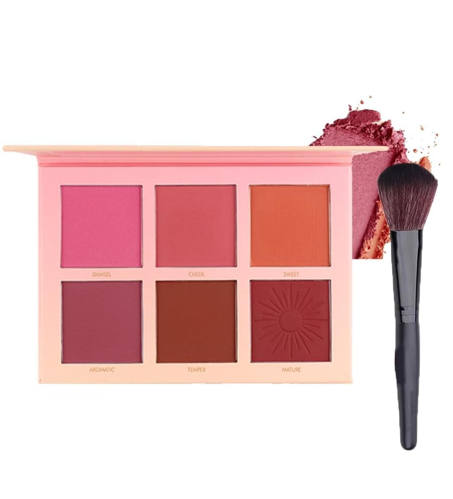 Conchita Blush Palette 6 Colors Blush Palette Conchita Blush Palette Matte Blush Powder Cheek Blush Palette - Buy Online on GoSupps.com