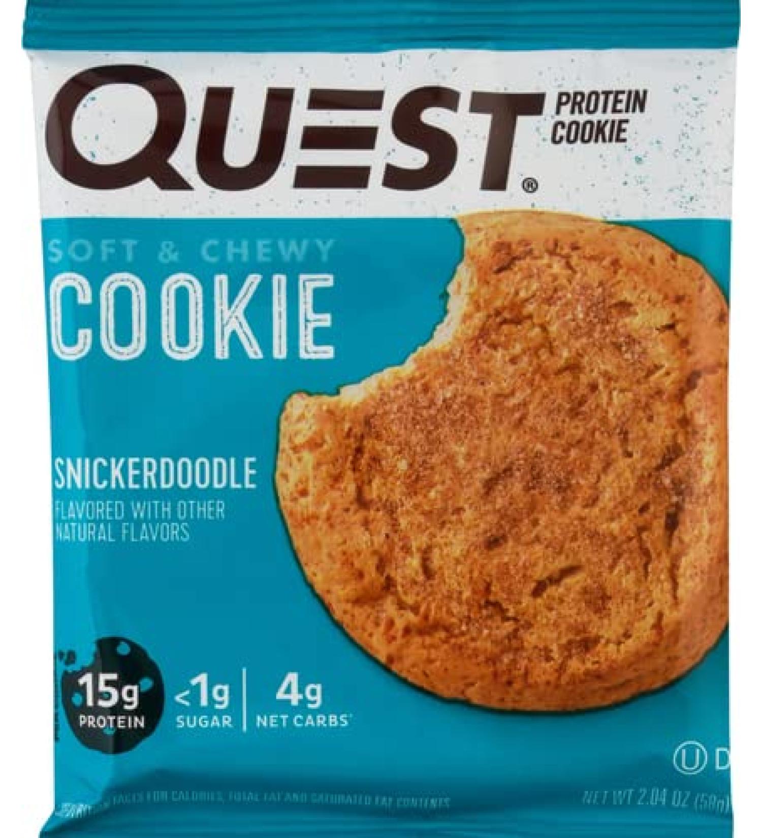 Buy Quest Nutrition Snickerdoodle Protein Cookie (2.08oz) - Delicious & Healthy Snack | International Shipping Available - Buy Online on GoSupps.com