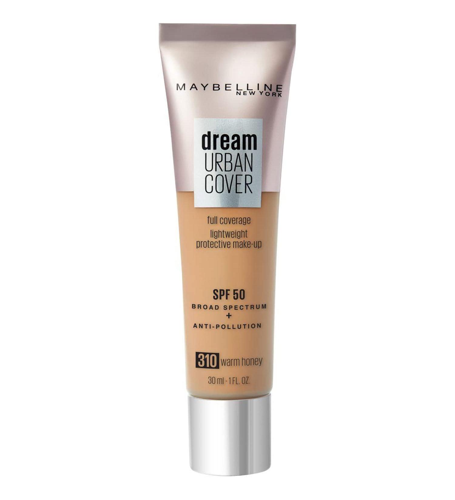 Maybelline Dream Urban Cover All-In-One Protective Makeup SPF 50 310 Warm Honey 30 ml (Pack of 1) 310 Warm Honey