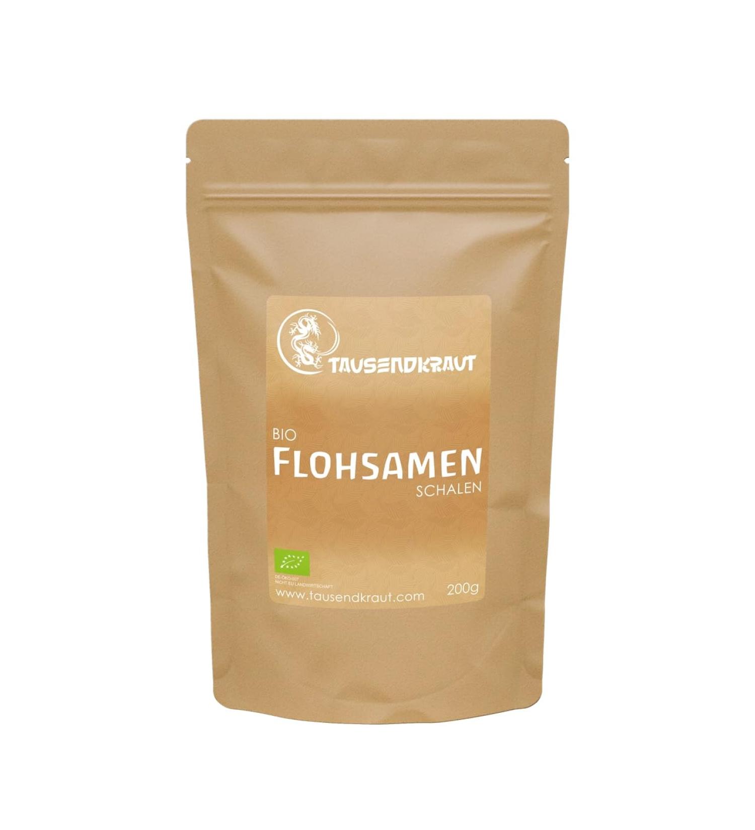  Tausendkraut Organic flea seeds (200g) Superfood Plantago ovata Ayurveda Millentherbe - Buy Online on GoSupps.com