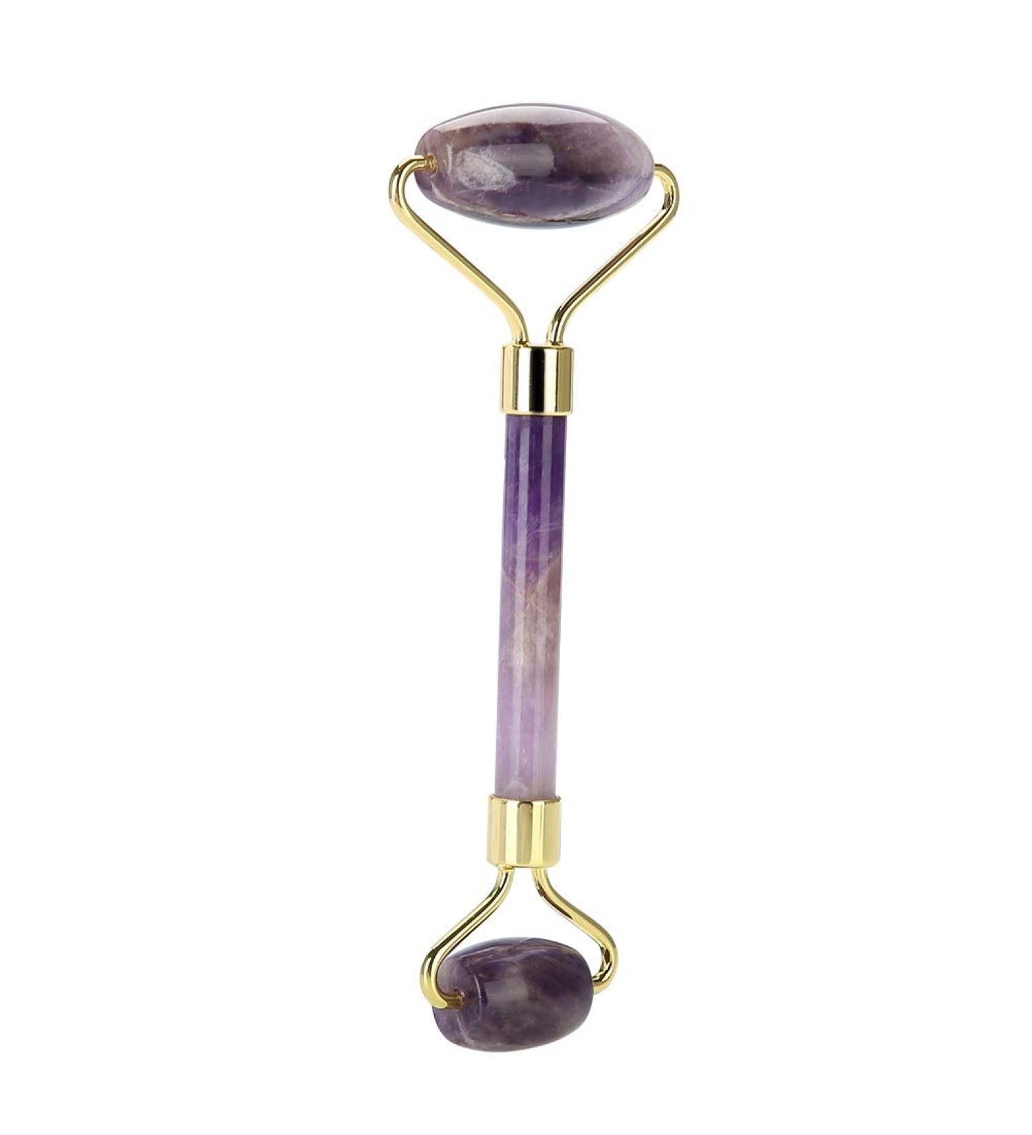 Ververt Touch Jade Roller & Amethyst Face Massager - Anti-Wrinkle Anti-Aging Tool for Face & Eyes - International Shipping Available - Buy Online on GoSupps.com
