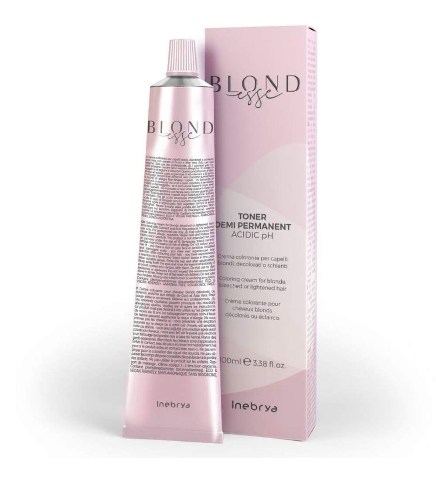 Color cream for blonde bleached bleached blonde ESSE Inebrya 100 ml DT05 GOLD COPPER PEARL - Buy Online on GoSupps.com