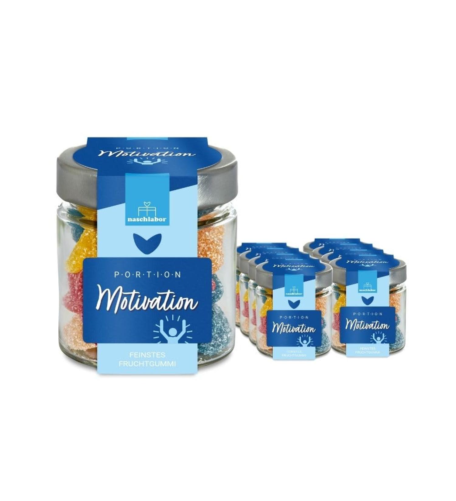 naschlabor Portion Motivation Gift Glass 120g | The Snack Motivation Shot for Work School or College | Gift for Friends Colleagues or Classmates | Motivational Gift - Buy Online on GoSupps.com