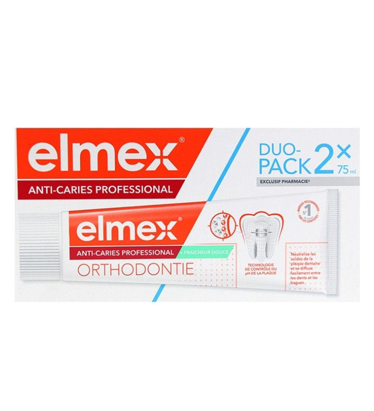 ELMEX Elmex Professional Junior Anti-Caries Toothpaste Pack of 2 x 75 ml