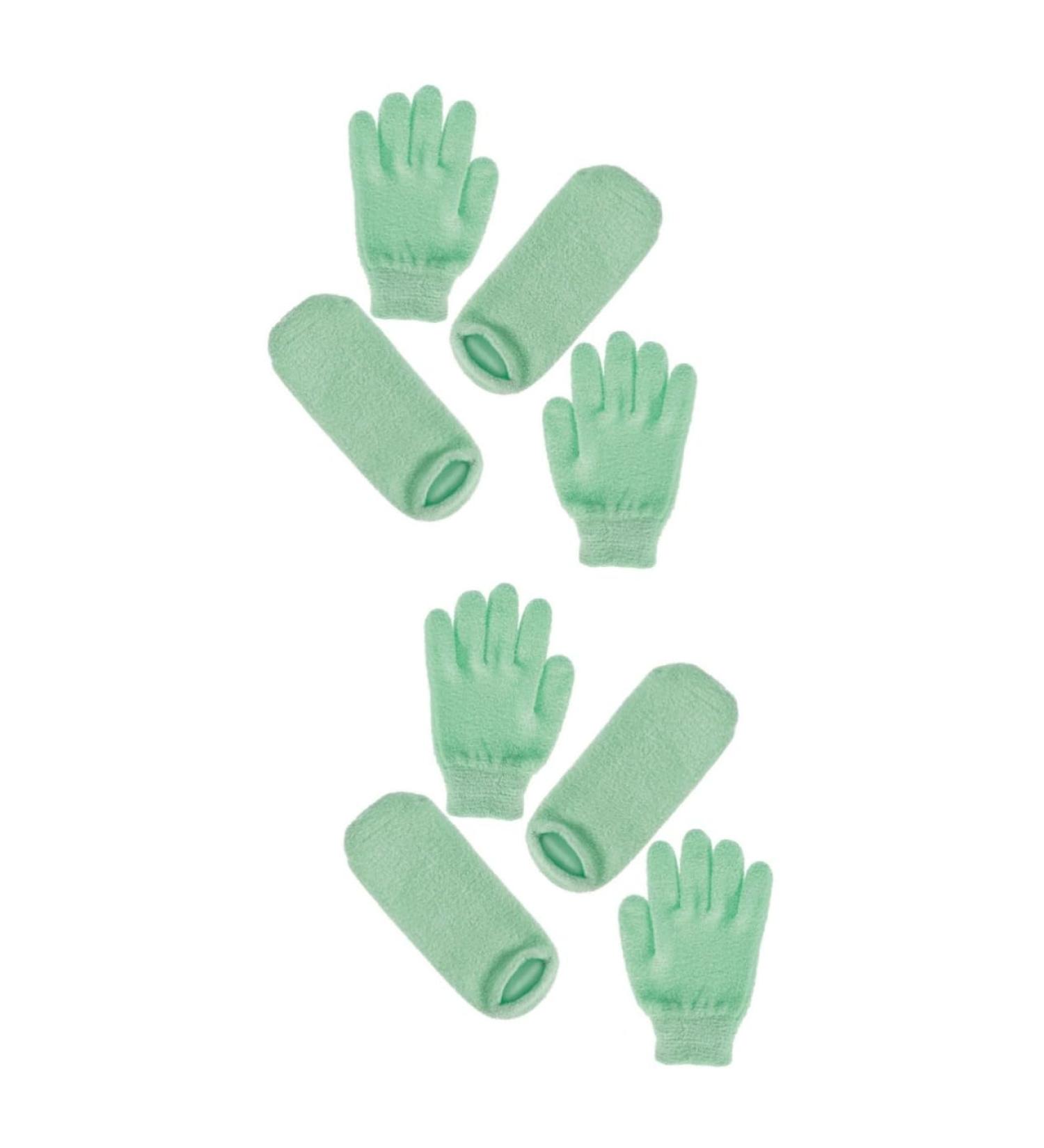 Healeved 4 Pairs Beauty Care Gloves Socks for Moisturizing Feet Hand Softening Gloves Moisturizing Gloves Overnight Glass Socks for Men Whiten Gloves Nursing Cover Foot Man - Buy Online on GoSupps.com