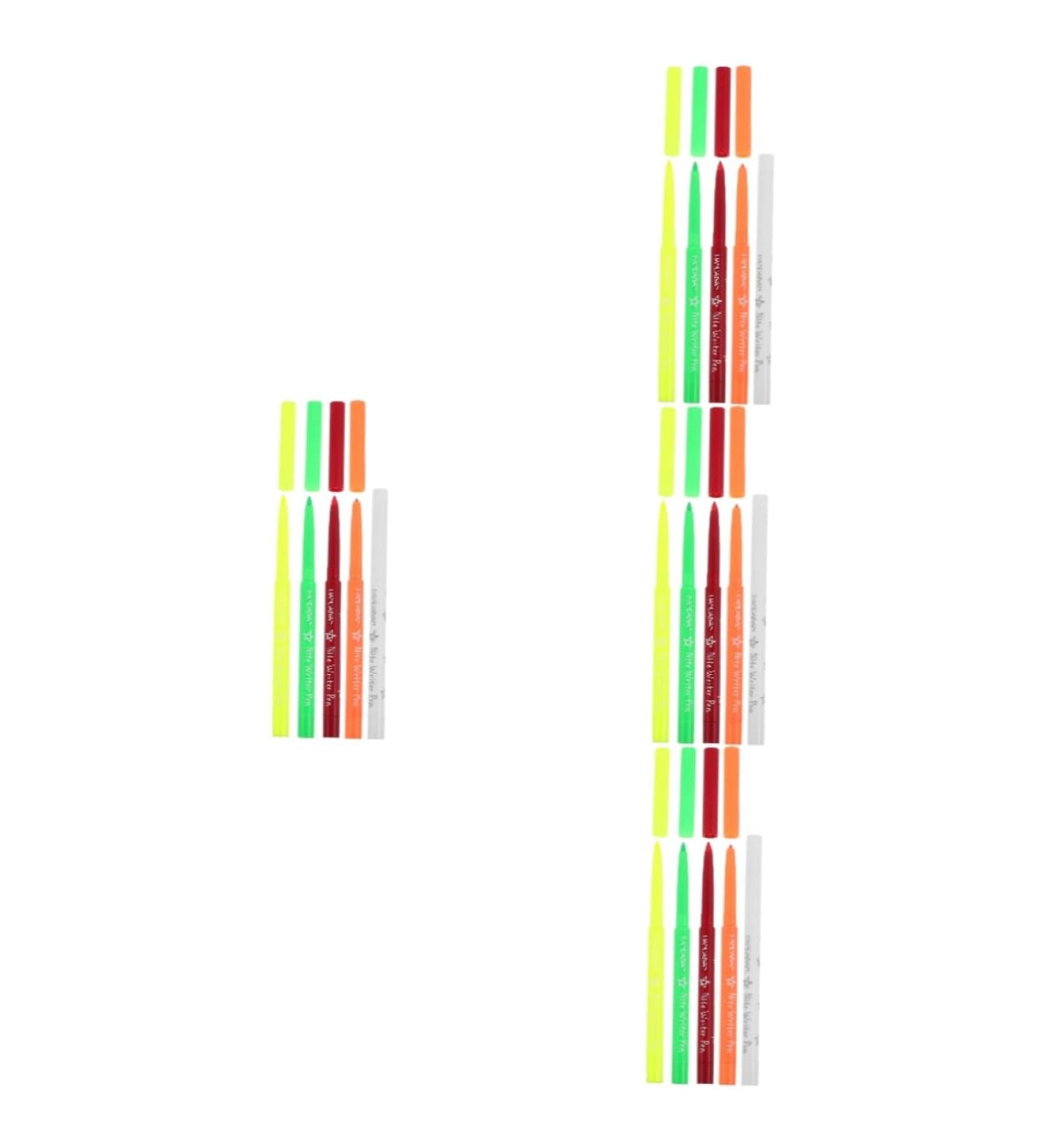 FOMIYES 20 Pcs Halloween Paint Pen Eyeliner Pen Make up Highlighter Fluorescence Liner Eye Liner Plastic 12.00X0.80X0.80CMx4pcs Assorted Colorx4pcs - Buy Online on GoSupps.com