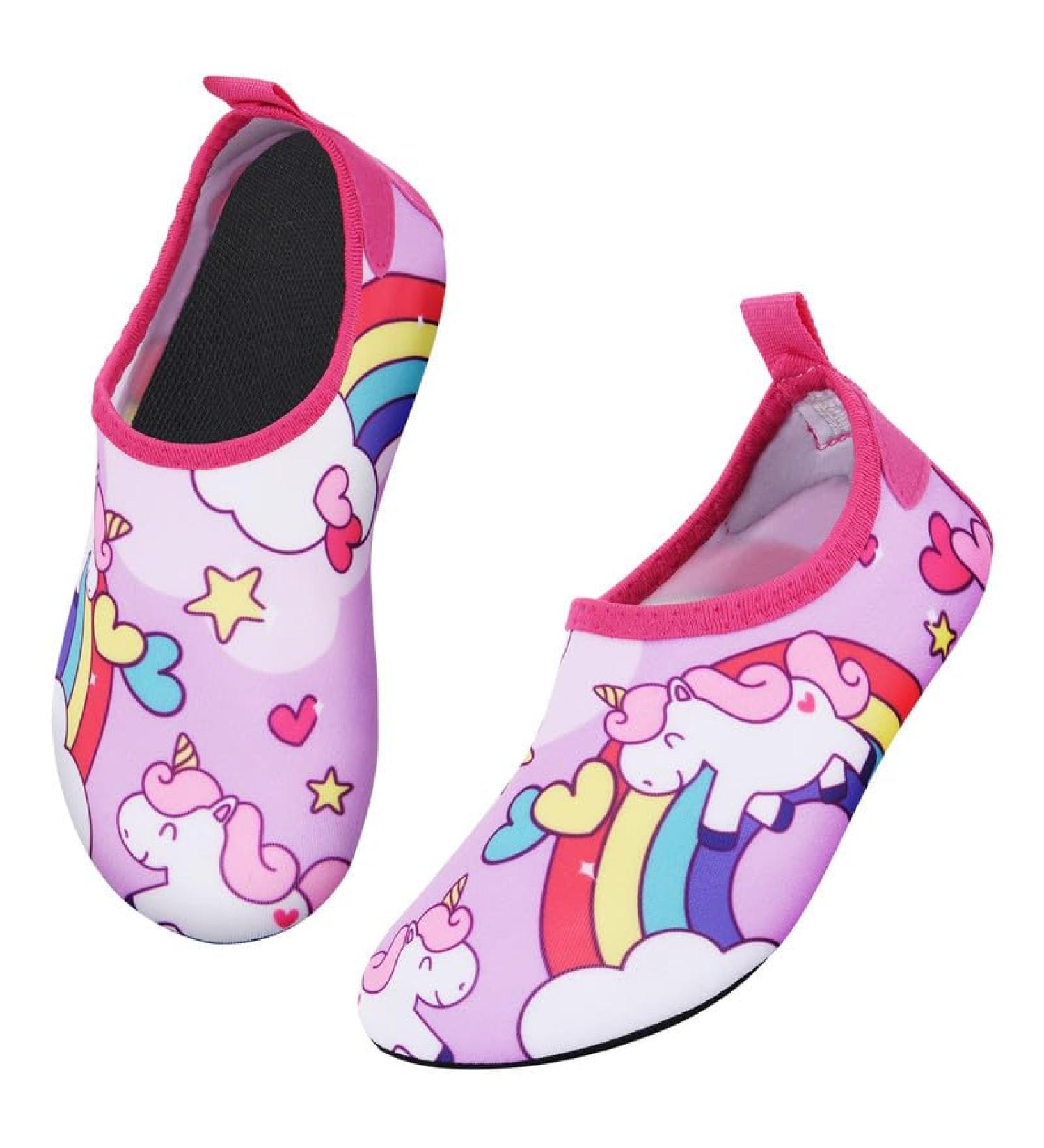 Flintronic Children's Aquasiums - Fast-Dry Non-Slip Water Shoes | Beach Shoes for Girls & Boys | Breathable Unicorn Design (EU 22-29) - Buy Online on GoSupps.com