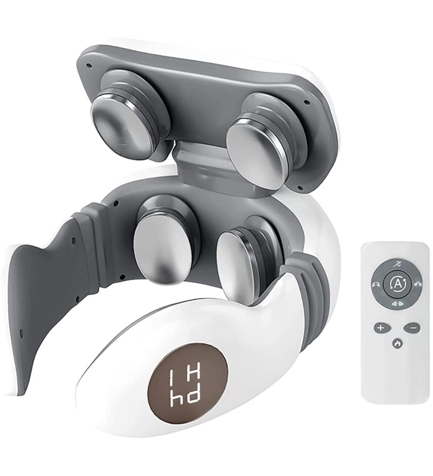 Yusat 3D Cervical Spine Massager with Remote Control 5 Modes & Integrated Magnet | International Shipping - Buy Online on GoSupps.com