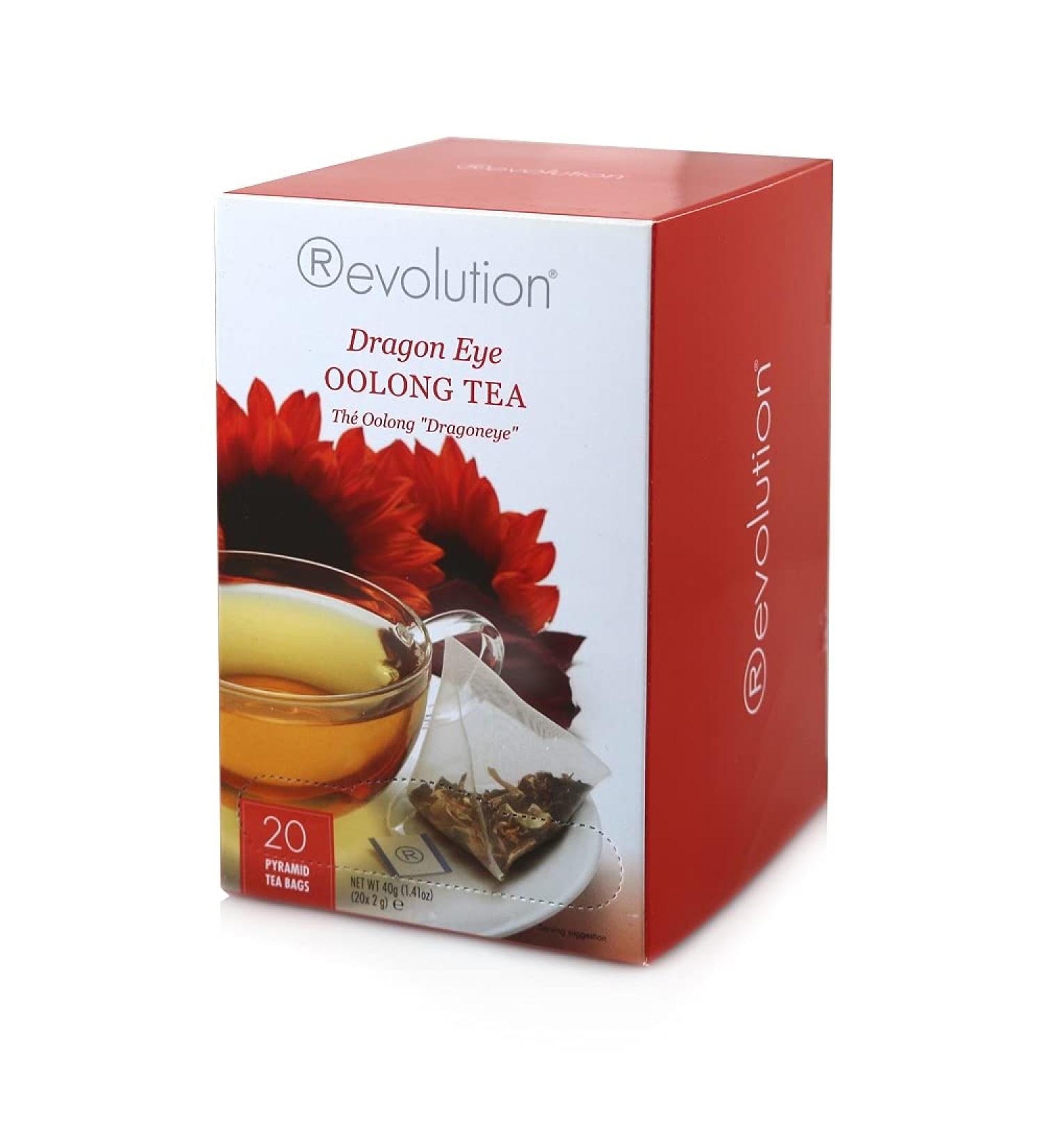 Revolution Tea Dragon Eye Oolong - Full Leaf Mesh Infuser - 20 Bags - Buy Online on GoSupps.com