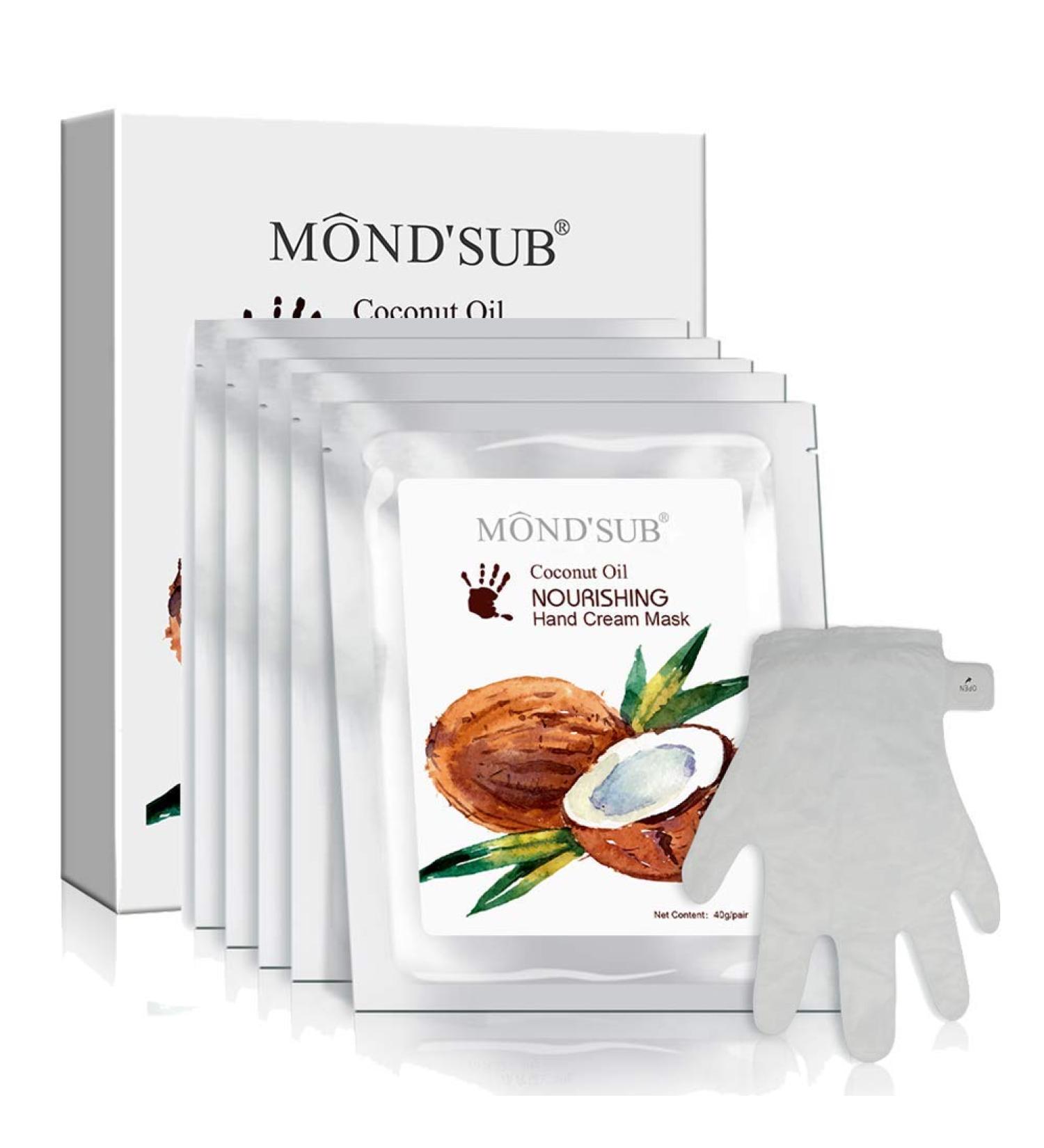 Elitzia ETMM03 Handmask Moisturizing Gloves - Repair Dry Cracked Skin with Coconut Oil | Unisex Hand Care - Buy Online on GoSupps.com