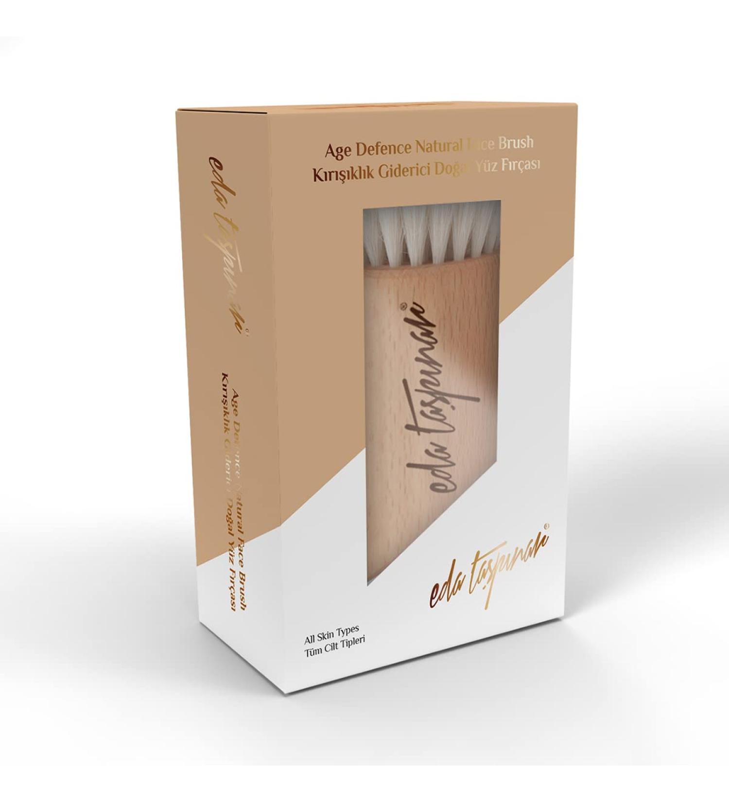 Eda Taspinar Age Defence Face Brush | Natural Horsehair Anti-Wrinkle Tool for Exfoliation & Softer Skin - International Shipping - Buy Online on GoSupps.com