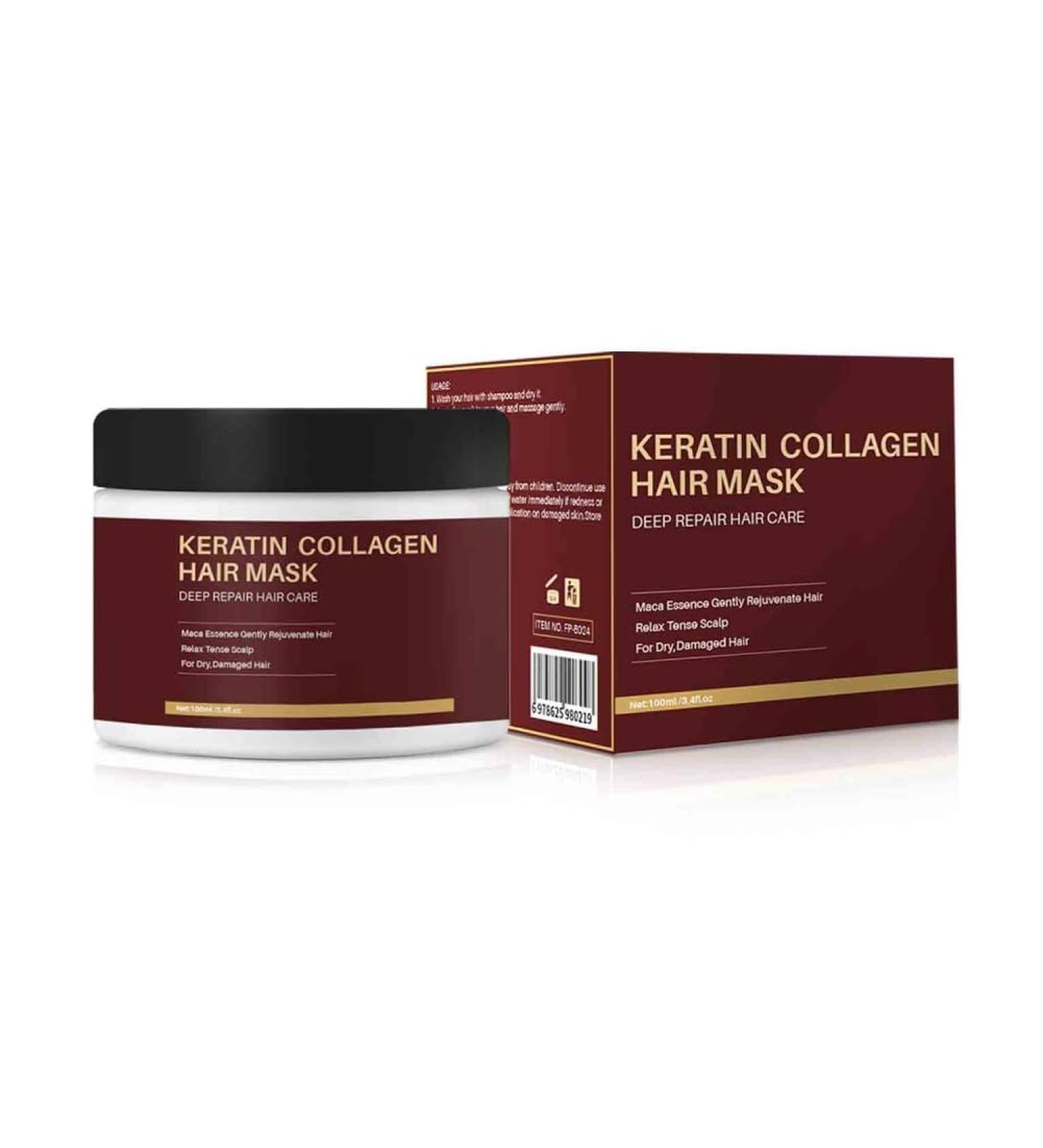 3pcs Keration Collagen Hair Mask To Reduce Frizz And Split Ends To Improve Dryness And Nourish The Scalp To Smooth And Soften Hair Mask - Buy Online on GoSupps.com