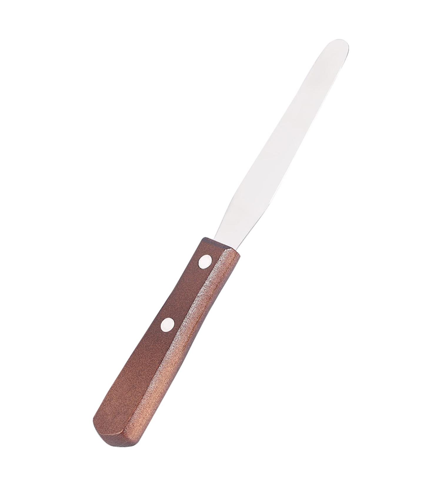 Buy Stainless Steel Spatula with Wooden Handle for Wax Mixing - Ideal for Cartridg Hot Cold and Beeswax | Perfect Hair Removal Tool for Large Areas - Buy Online on GoSupps.com