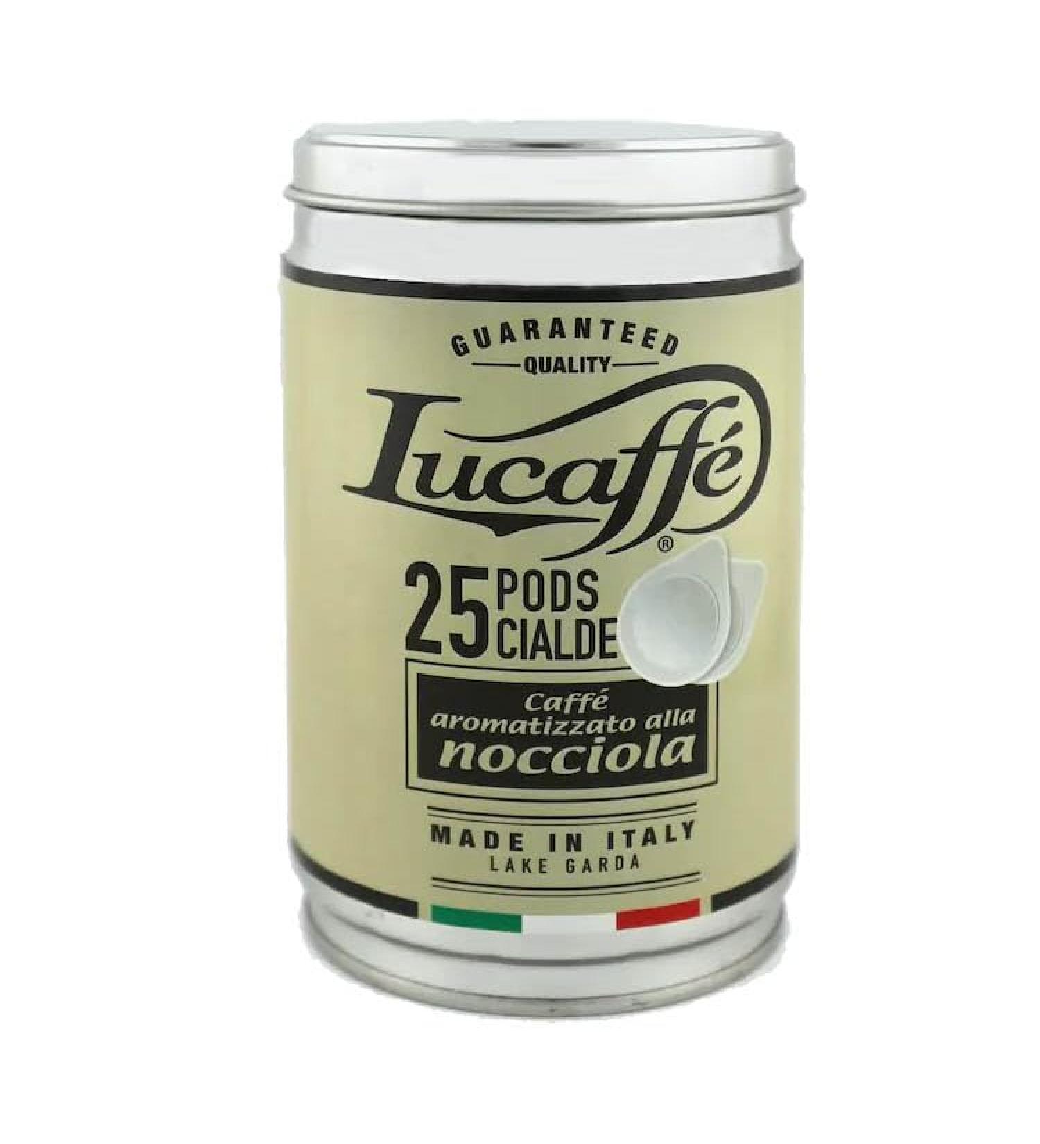 Lucaffé Coffee in ESE Nocciola TIN pods (25pc)
