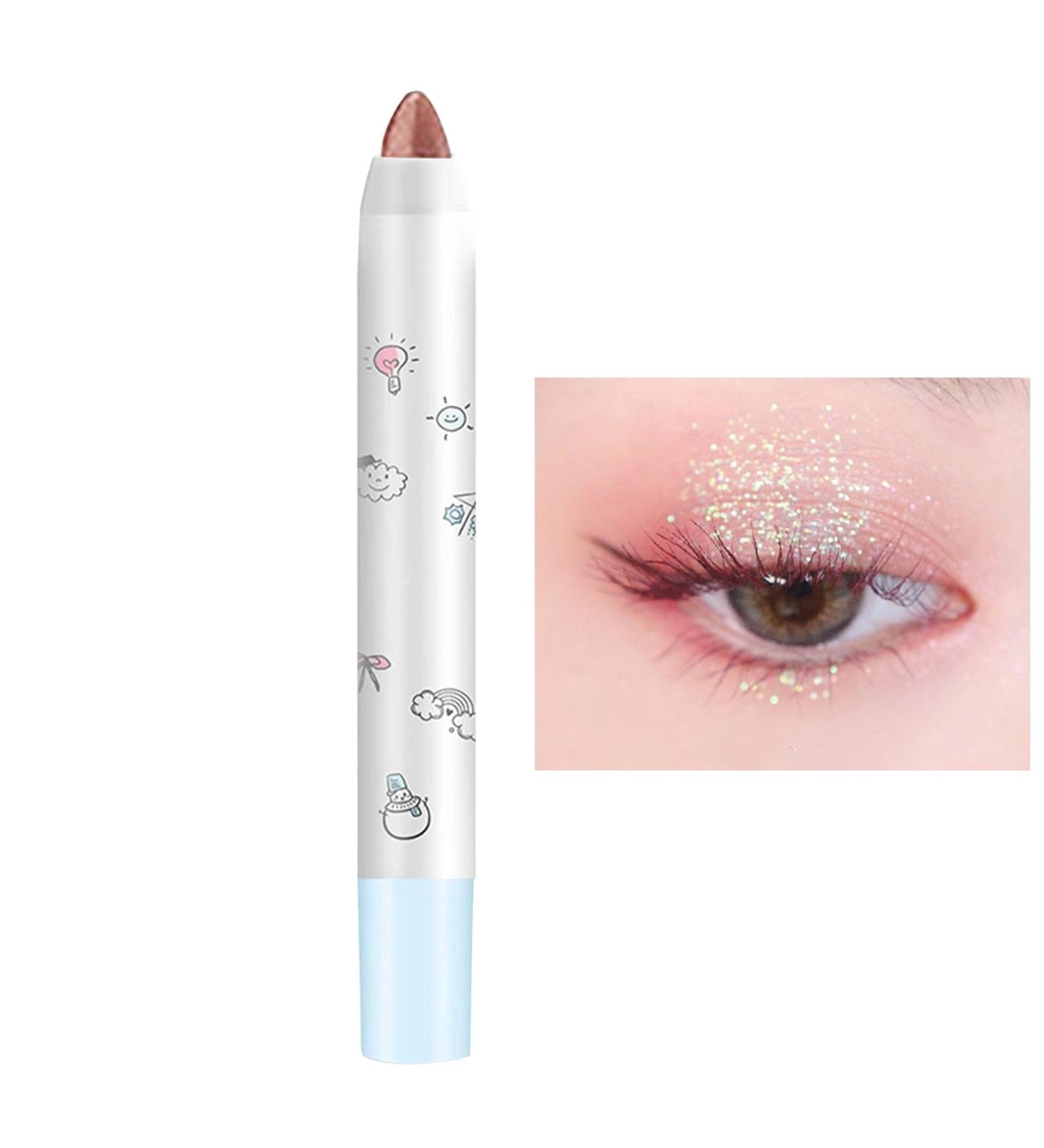 Eye Shadow Sticks Shimmer Long-Lasting Cream Highlighter Stick | Eye Brightening Shadow For Wedding Dating Business Trip Camping Daily Life 5 - Buy Online on GoSupps.com