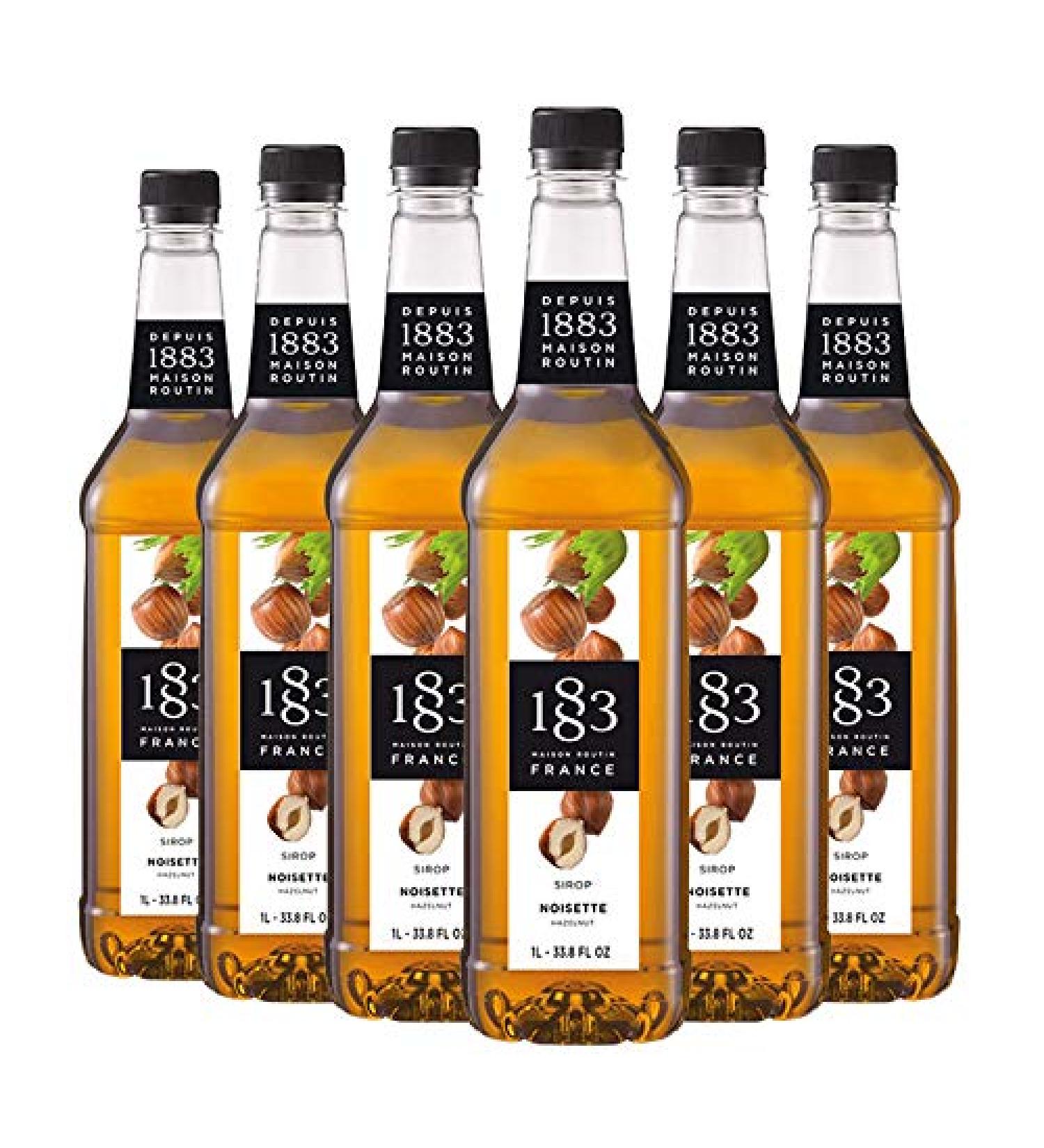 1883 MAISON ROUTIN Maison Routin 1883 Hazelnut Syrup 1 L PET / Pack of 6