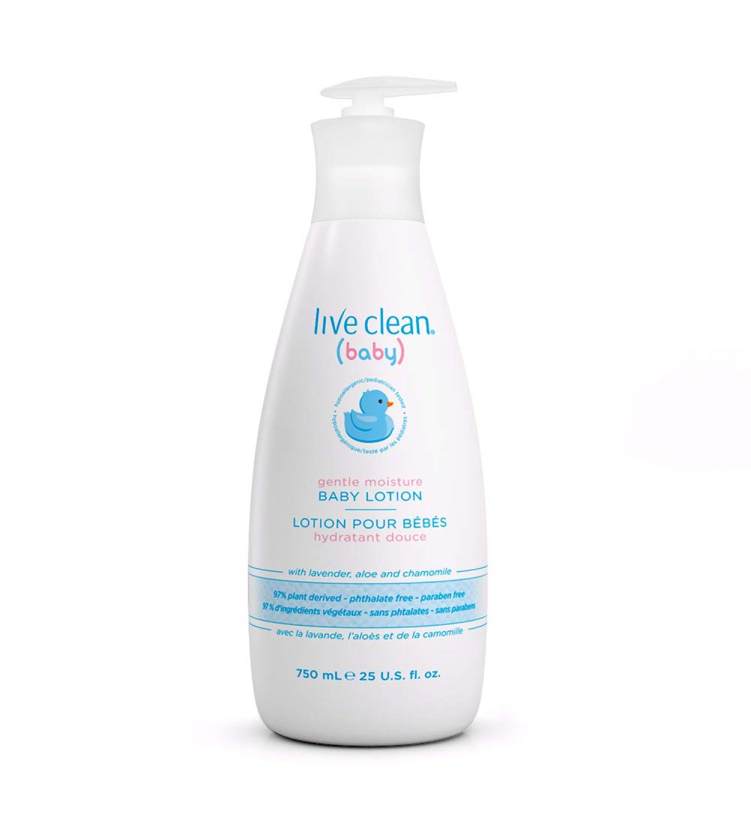 Live Clean Baby Moisturizing Baby Lotion - 25 oz | Gentle Hydration for Baby's Soft Skin - Buy Online on GoSupps.com
