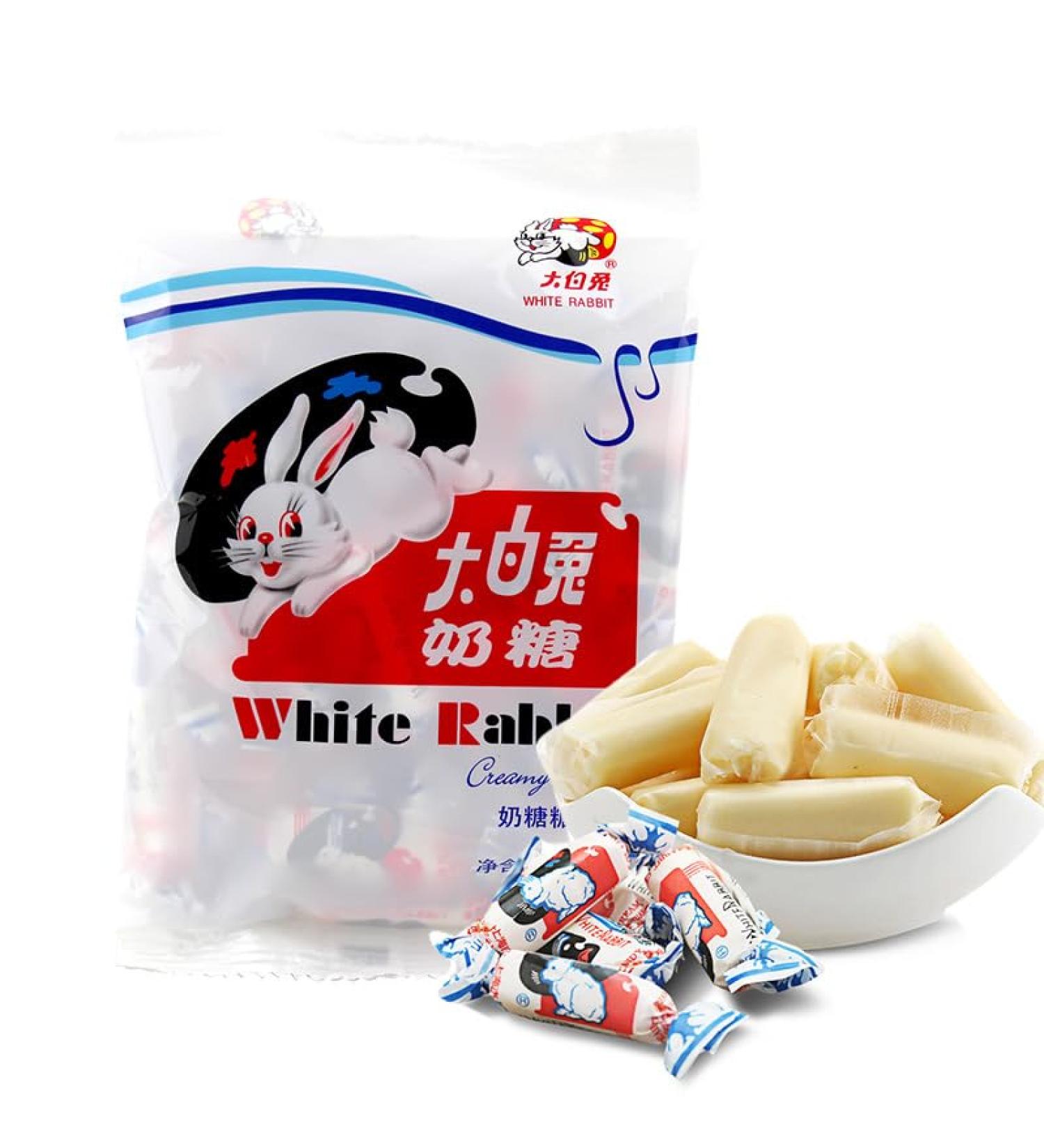 White Rabbit Toffee Milk sugar Childhood Tastes Toffee Small Gifts Snacks Shanghai Specialties White Rabbit Creamy Candy Gummies Chinese candy Original Gummies (227g) - Buy Online on GoSupps.com