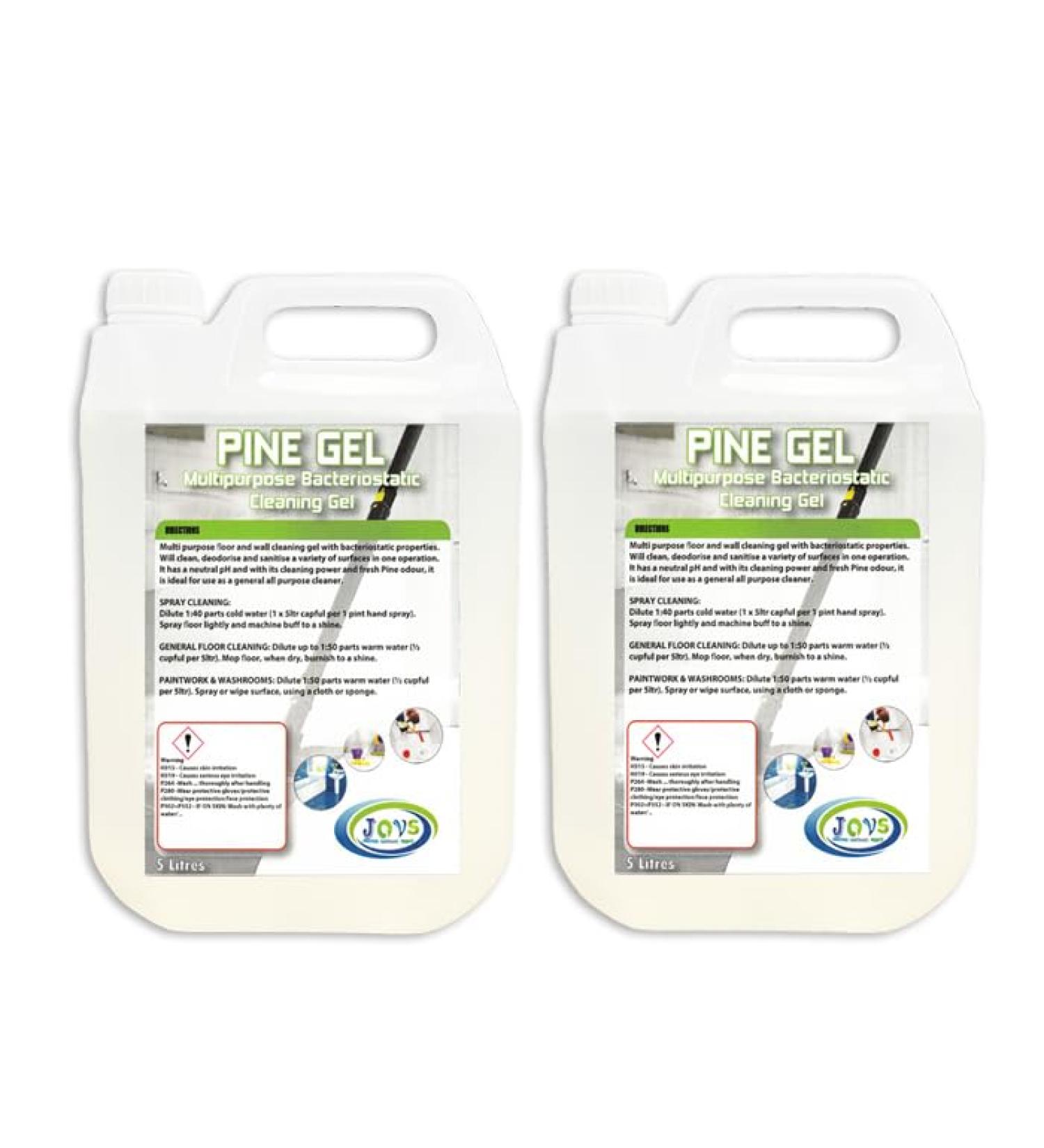 Jovs Pine Floor Gel Cleaner - 2 x 5 Litre All Purpose Floor Cleaner Commercial Professional Grade