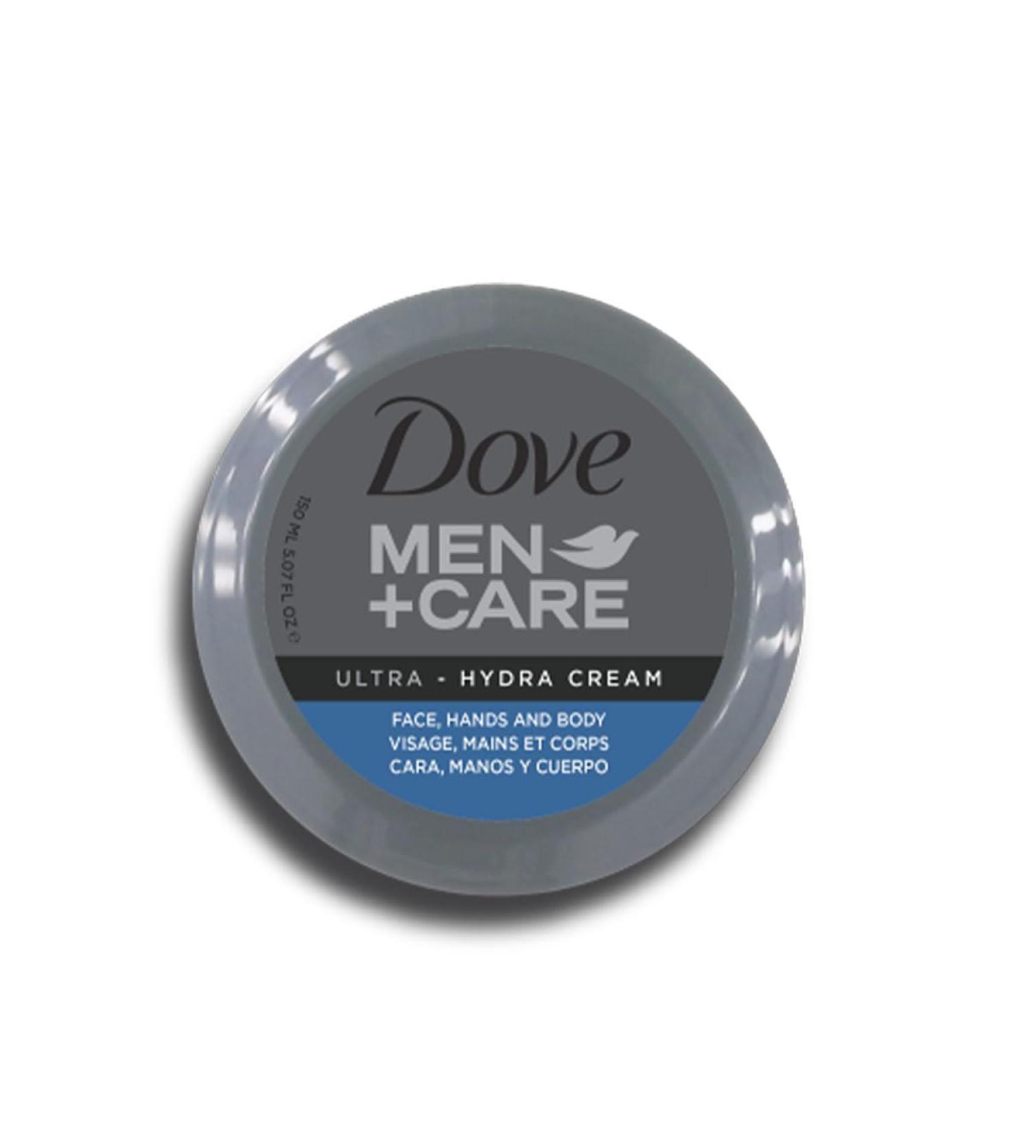 Dove Men+Care Ultra-Hydra Cream - Moisturizing Skin Care for All Skin Types - 150ml Male Hydration for Face Hands & Body - Buy Online on GoSupps.com